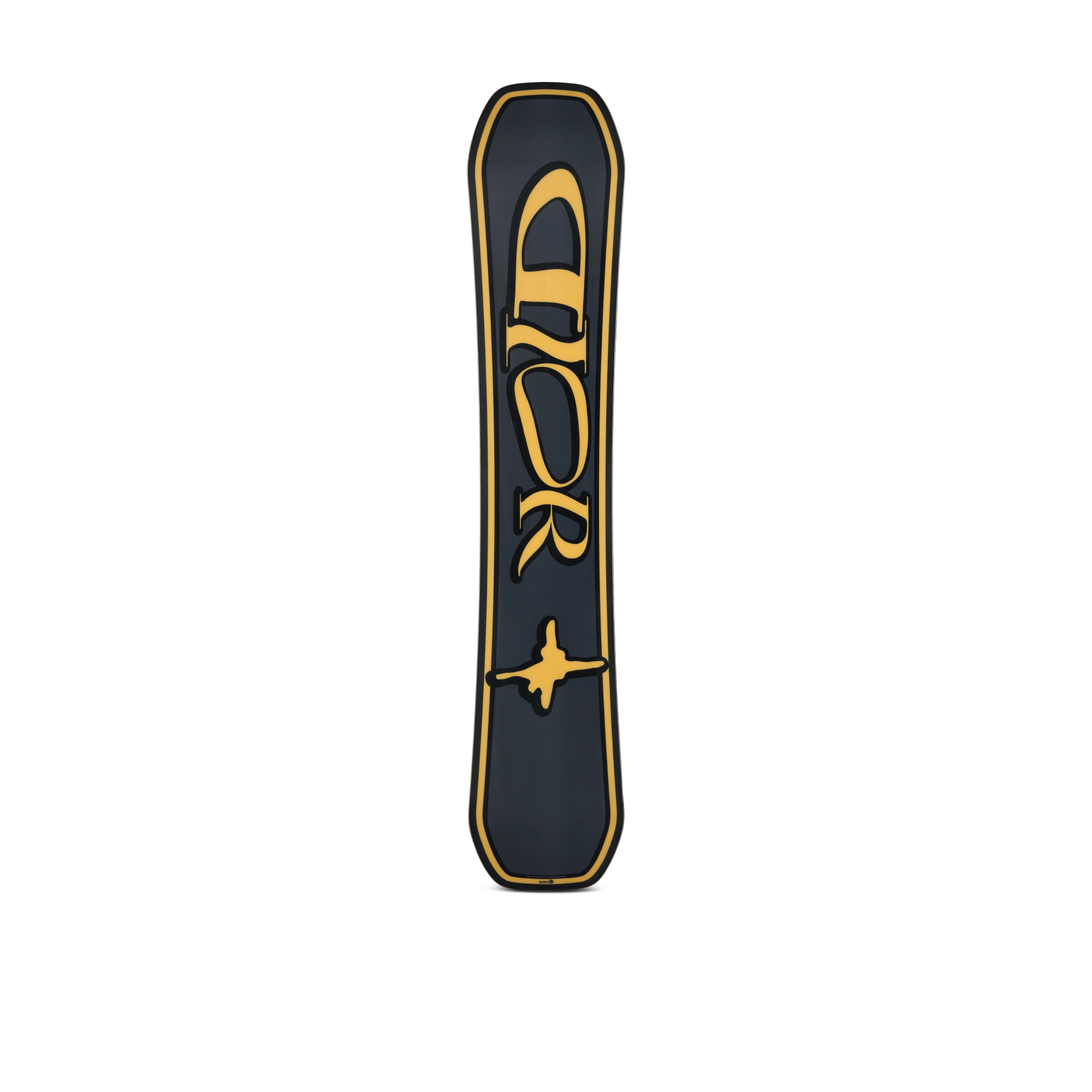 DIOR AND LEWIS HAMILTON Snowboard - 161 CM Black and Yellow with DIOR AND LEWIS HAMILTON Signature - LIMITED EDITION E08