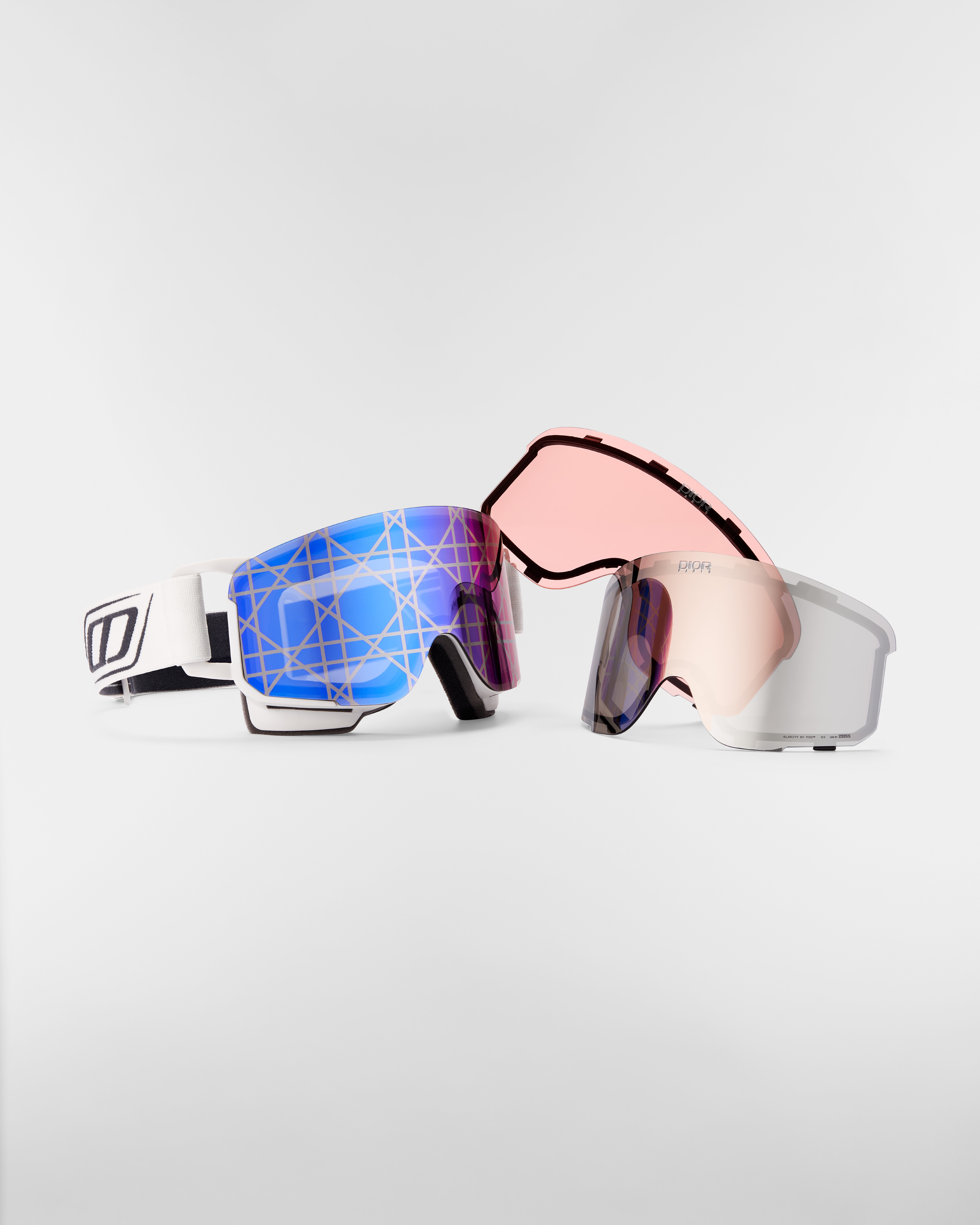 DIOR AND POC スキーゴーグル レギュラー フィット カナージュ ミラーレンズ & CD シグネチャー E13