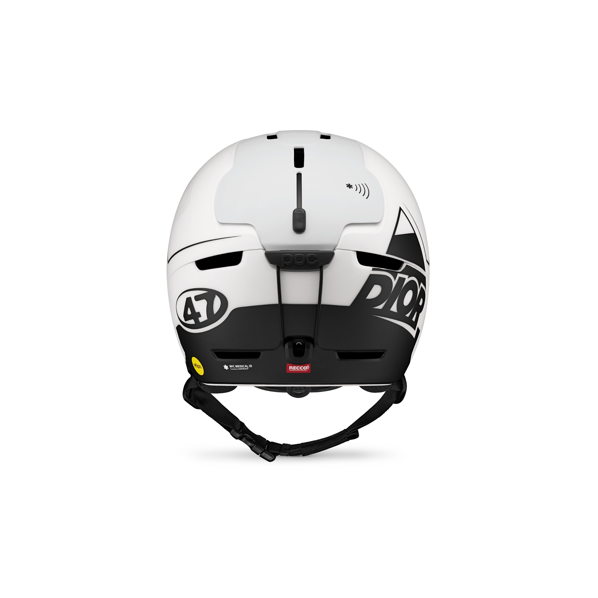 DIOR AND POC All-Mountain Helmet Matte Ecru with Signatures E08