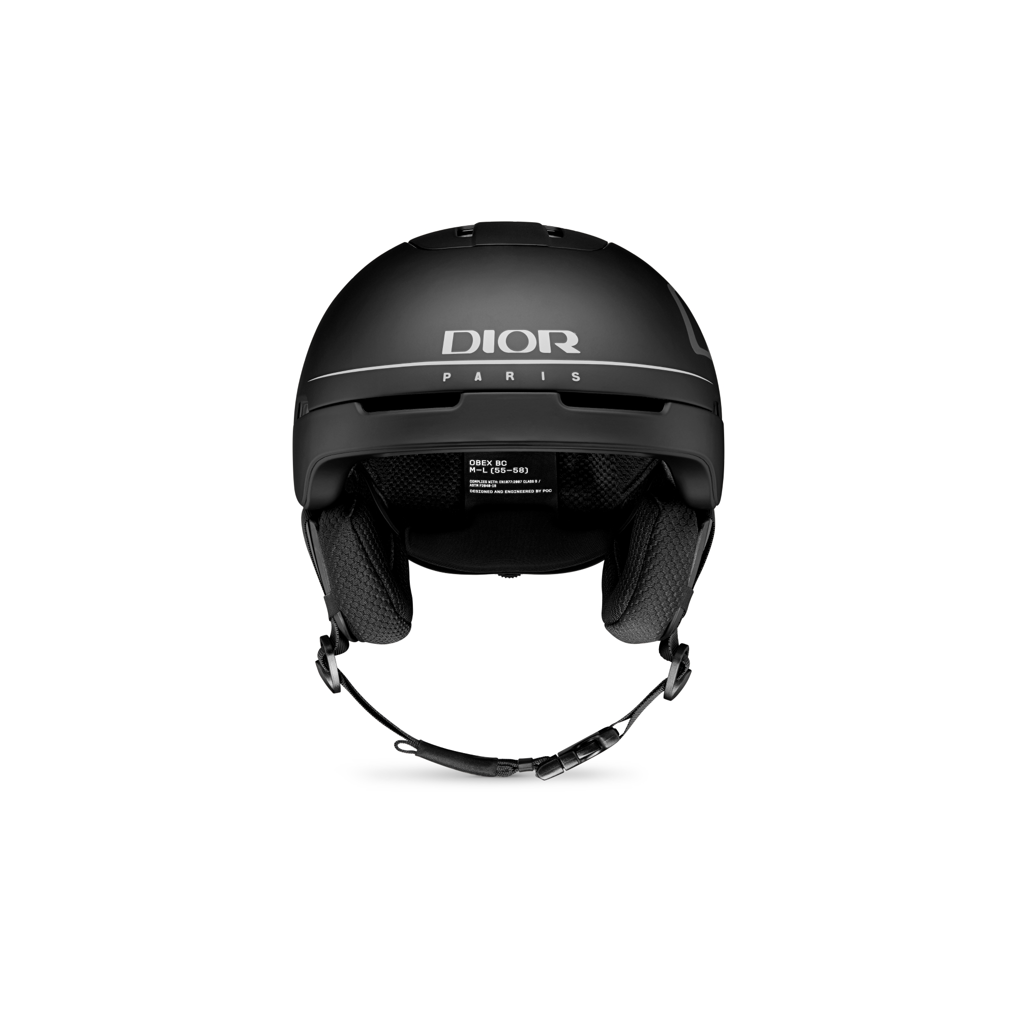 Casco de esquí y snowboard DIOR AND POC Negro mate con firmas E01