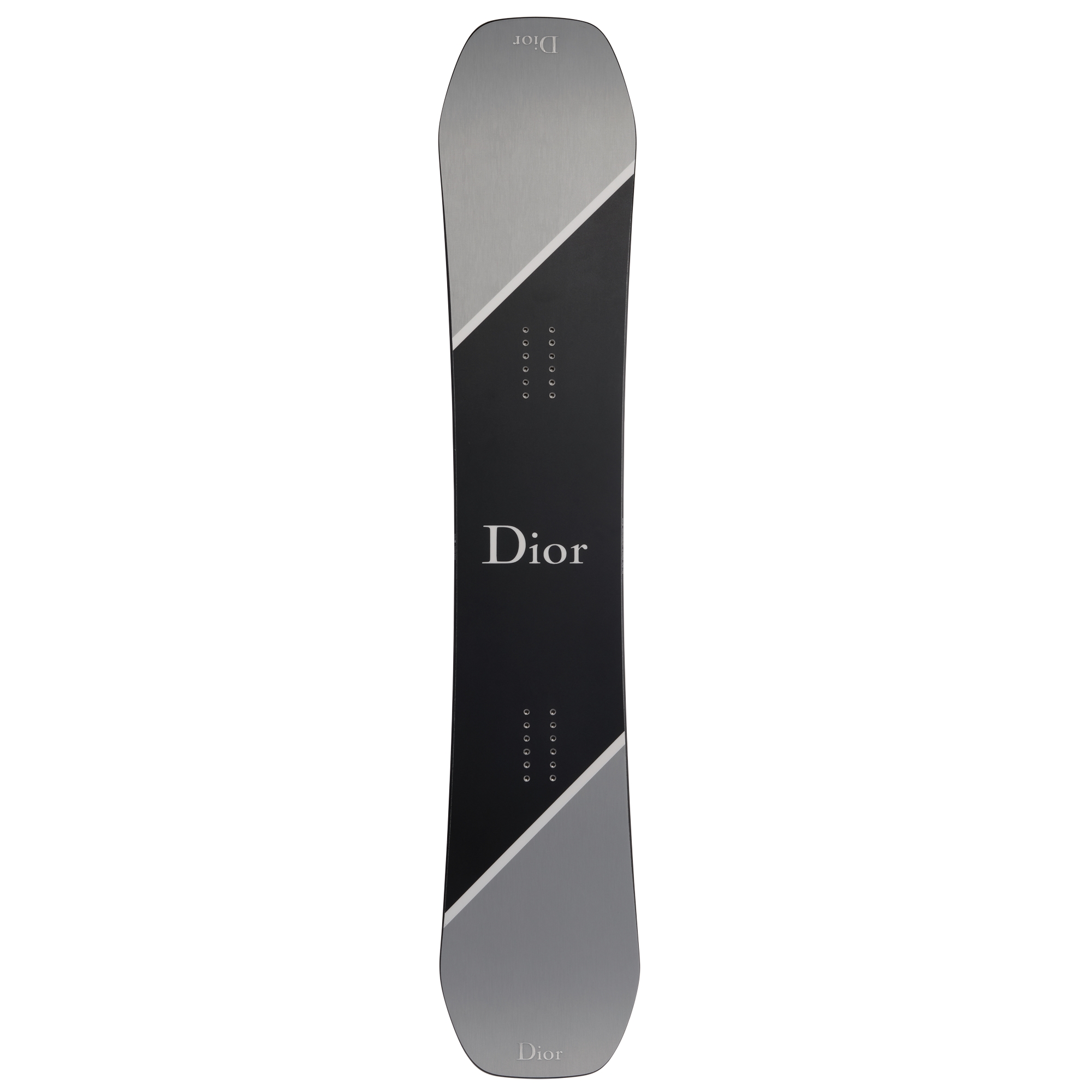 Dior and Factory 9 Snowboard – LIMITED AND NUMBERED EDITION Black and Brushed Aluminum Effect, 153 CM E01