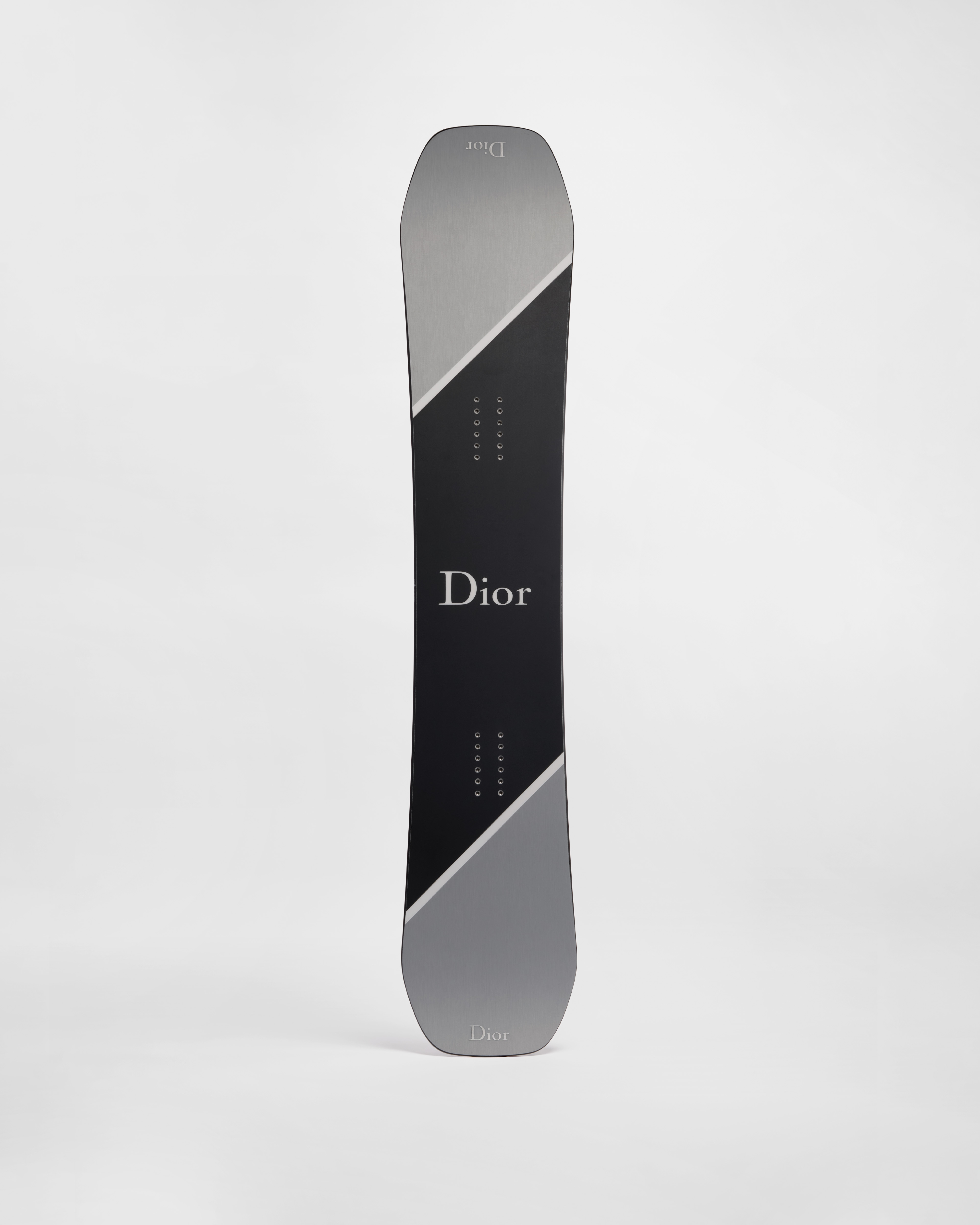 Dior and Factory 9 Snowboard – LIMITED AND NUMBERED EDITION Black and Brushed Aluminum Effect, 153 CM E01