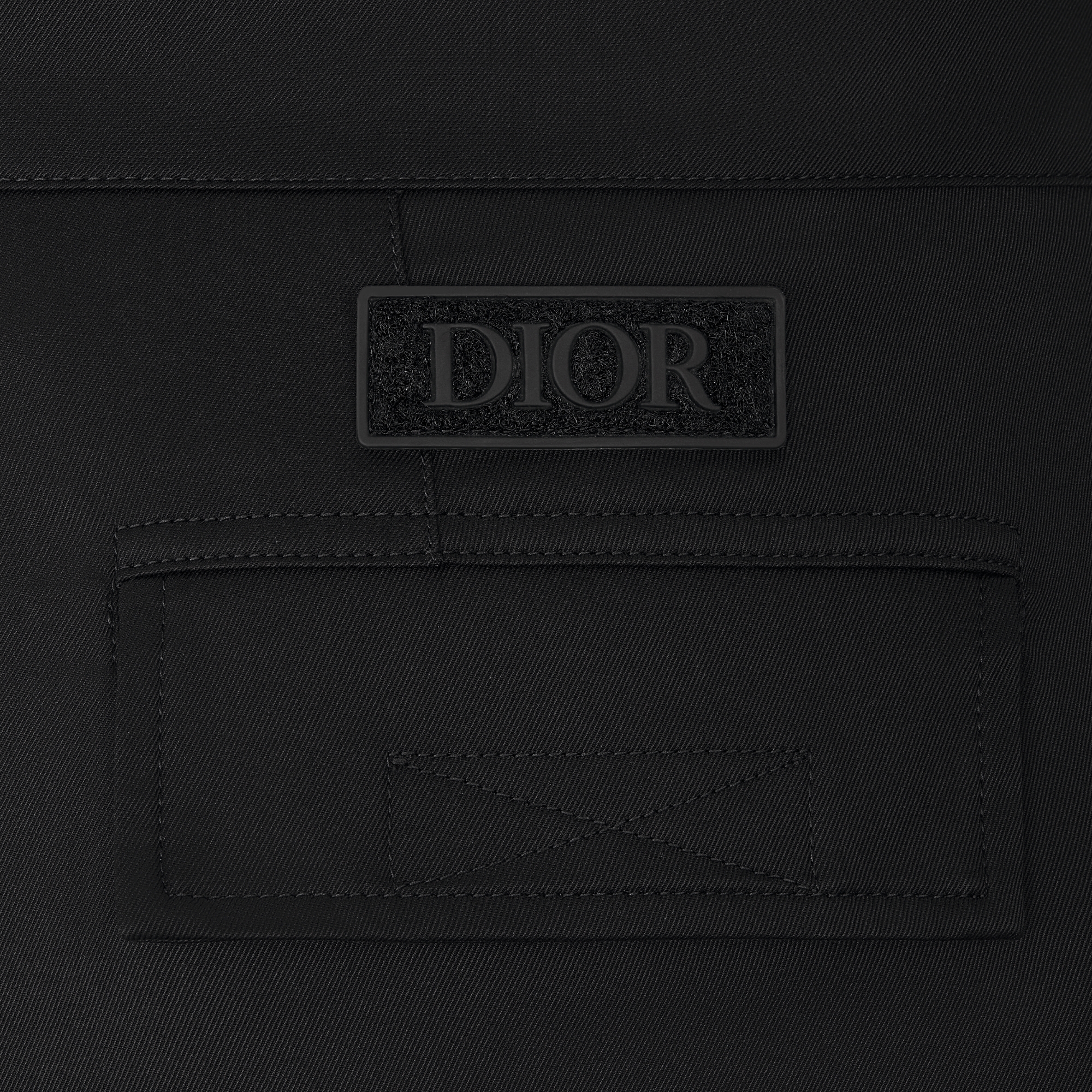 工作褲 黑色彈性棉質 Gabardine 布 E09