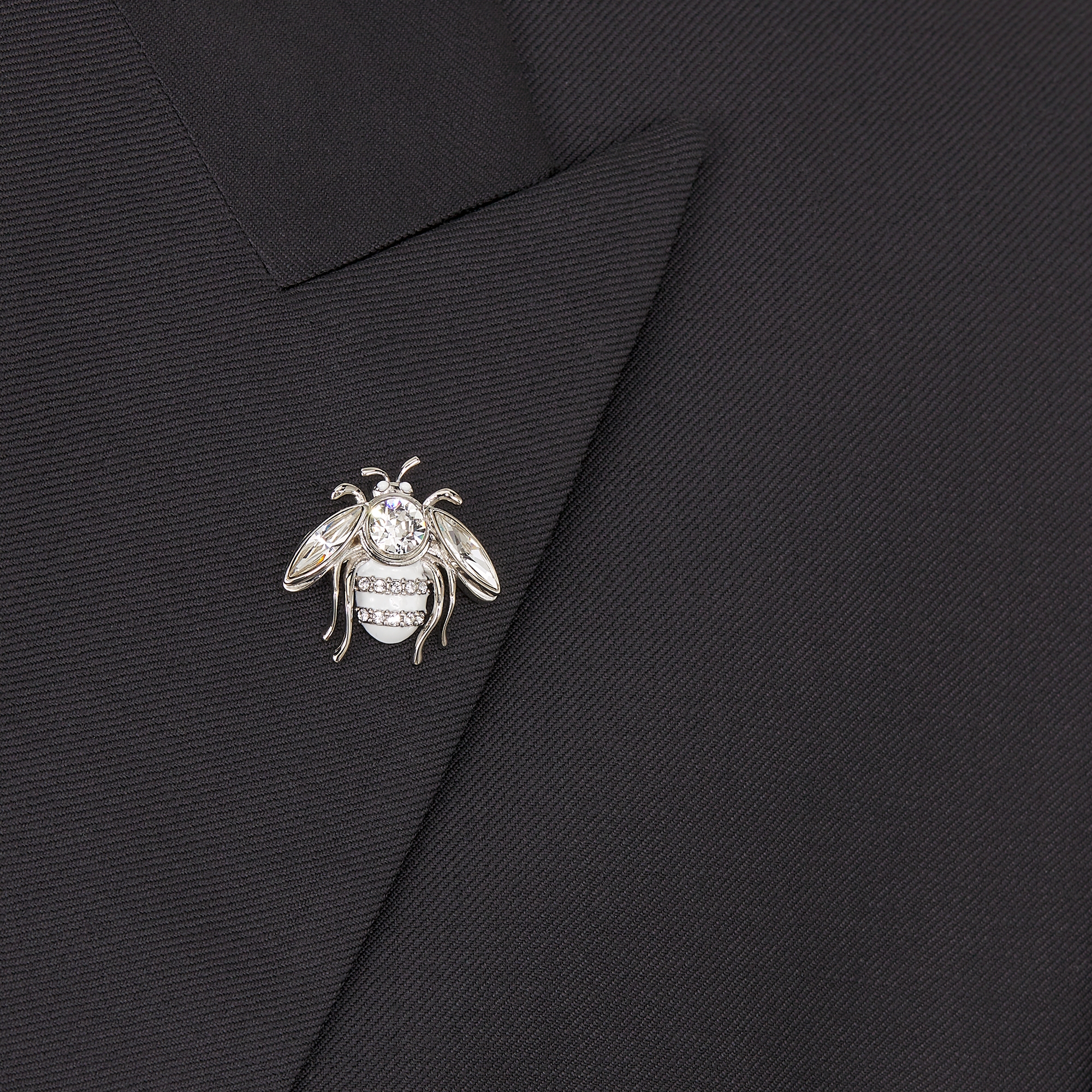 Jacket with Bee Brooch