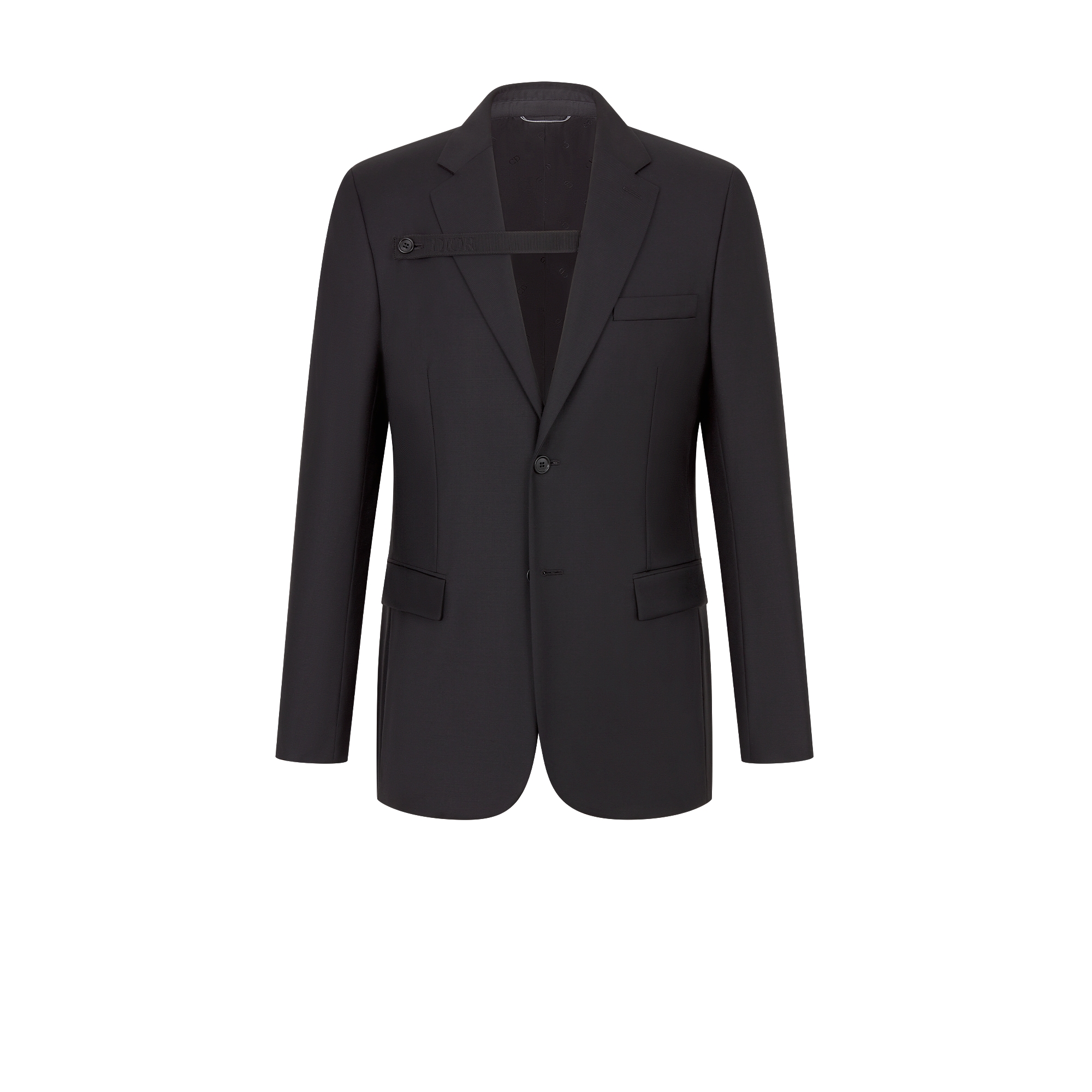 Jacket with Buttoned Strap