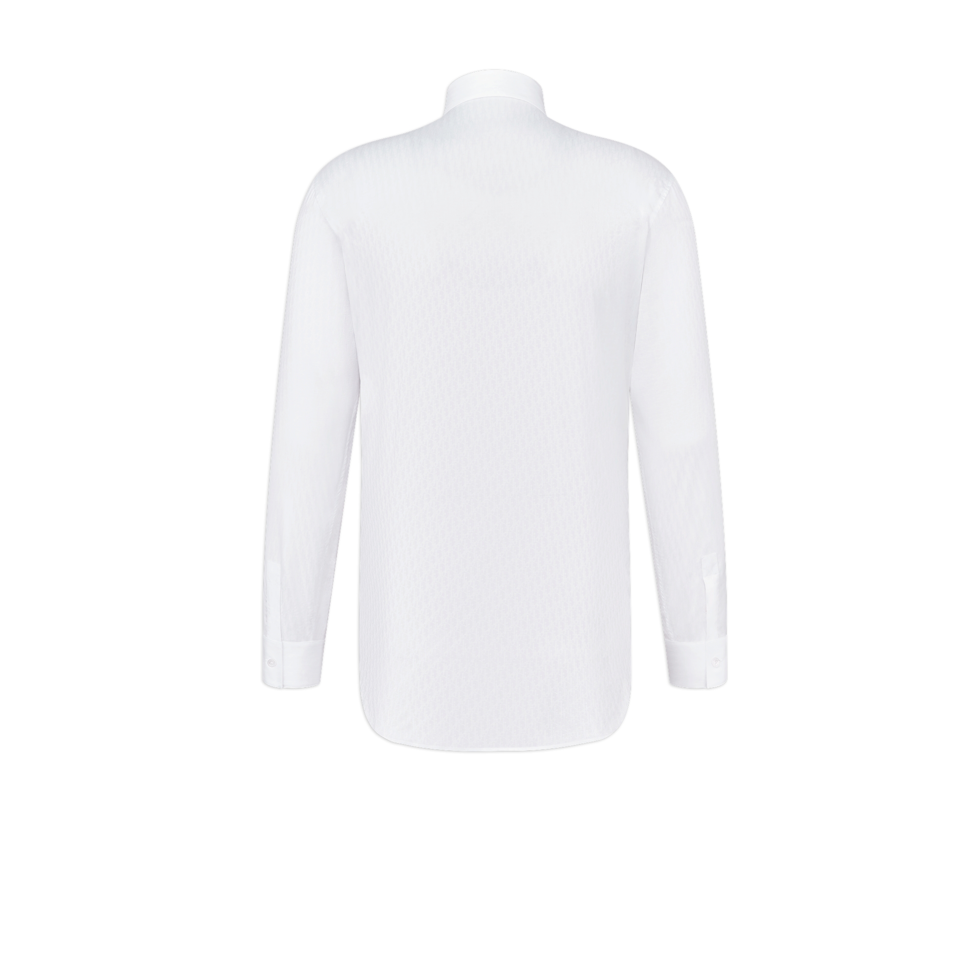 Dior Oblique Shirt White Cotton Jacquard E08