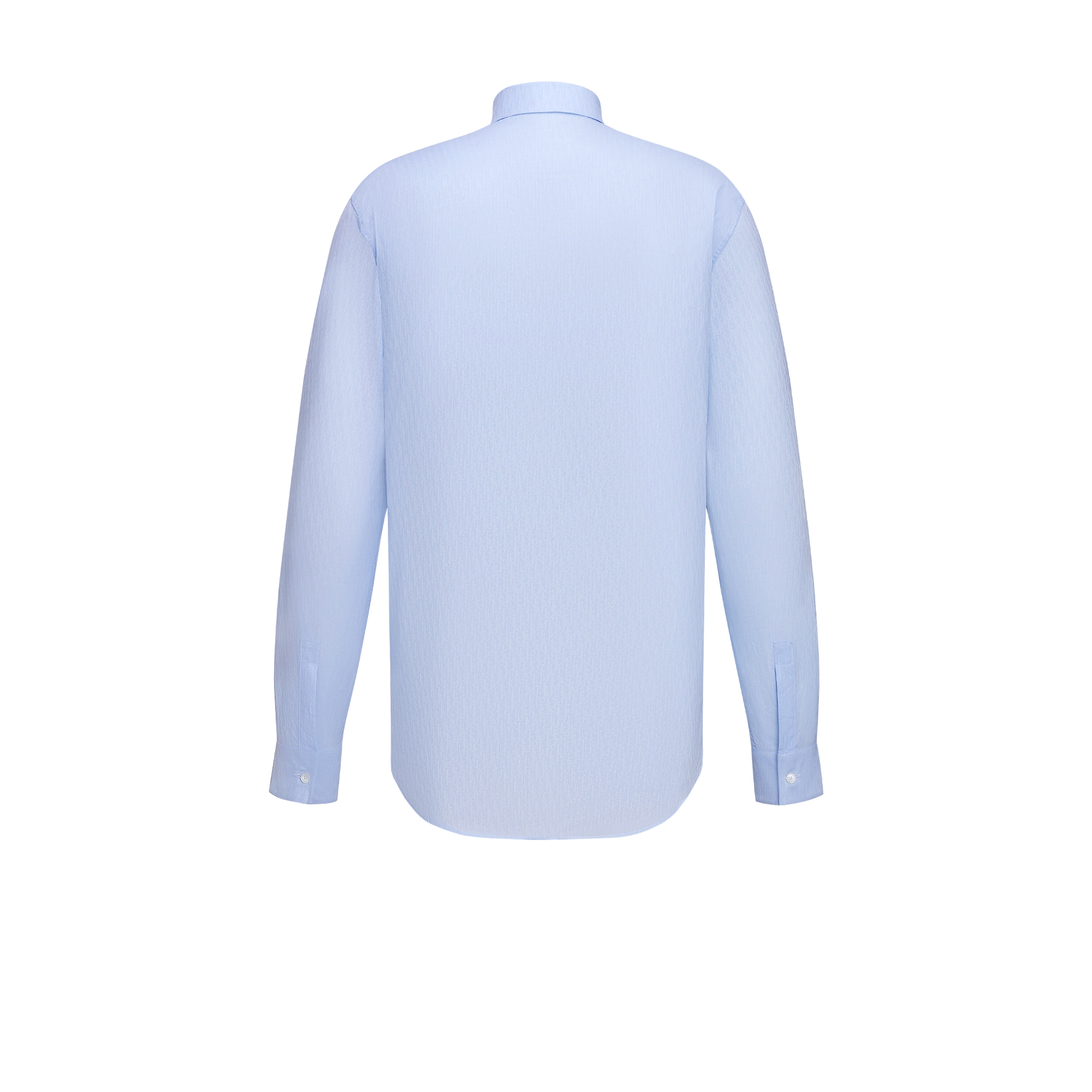 Dior Oblique Shirt Blue Cotton Jacquard E08