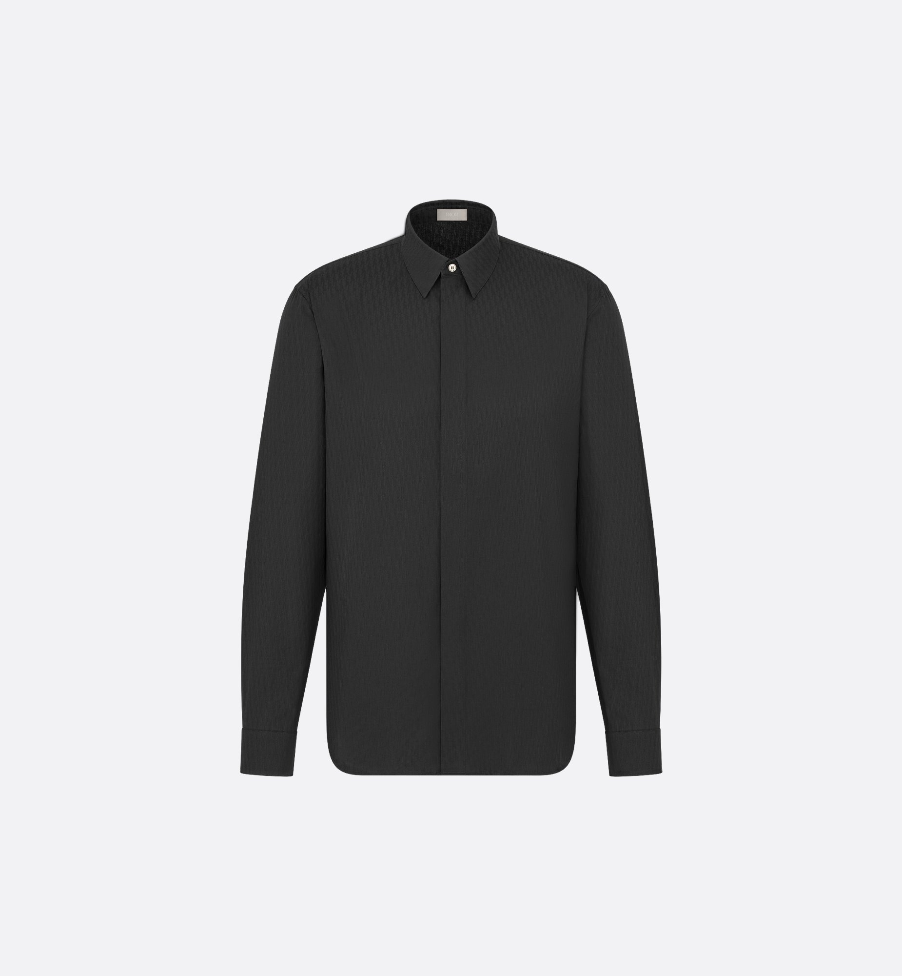 Shirt with Gold Bee Embroidery Black Cotton Poplin | DIOR Shirt with Gold Bee Embroidery Black Cotton Poplin | DIOR
