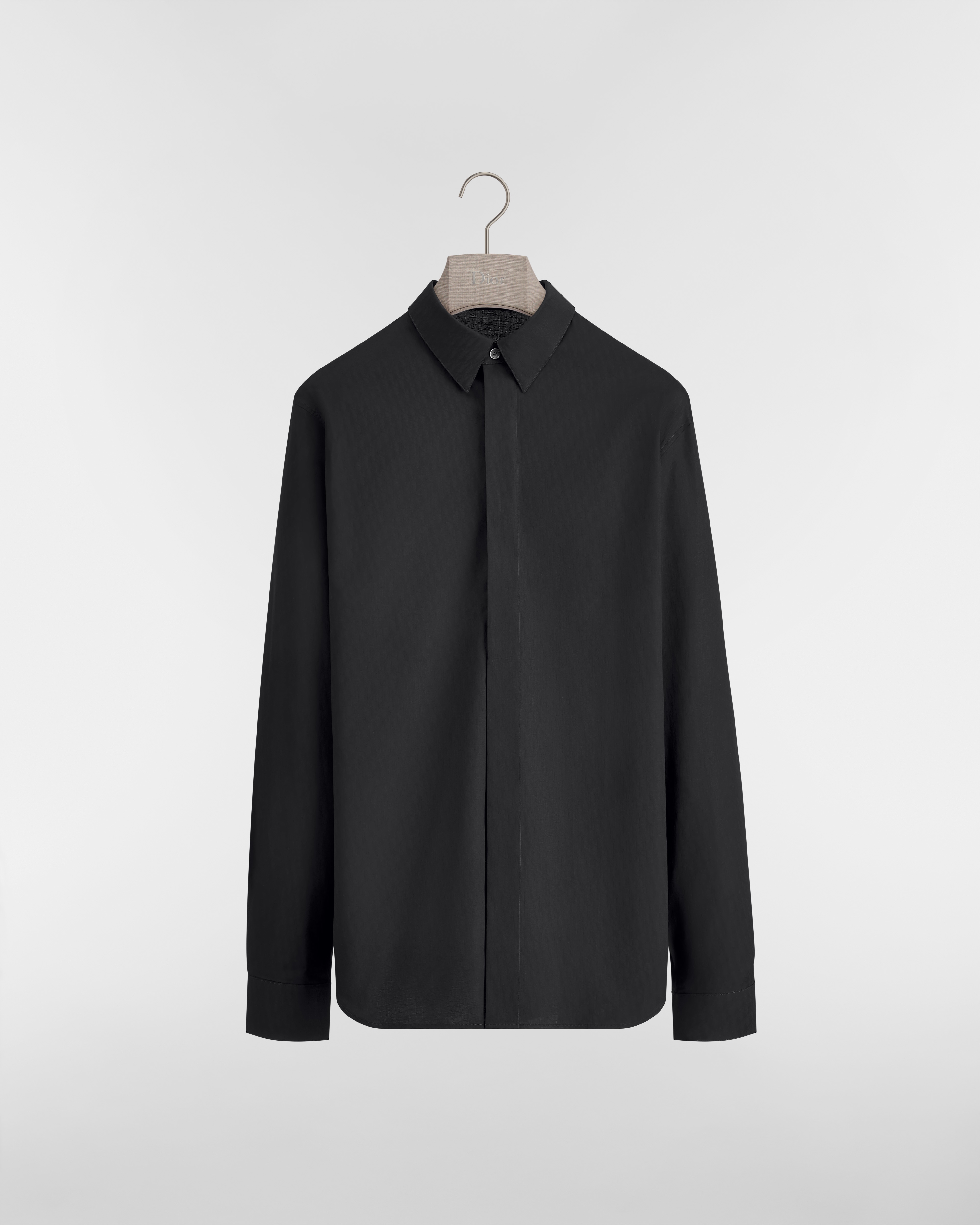 Dior Oblique Shirt Black Cotton Jacquard E01