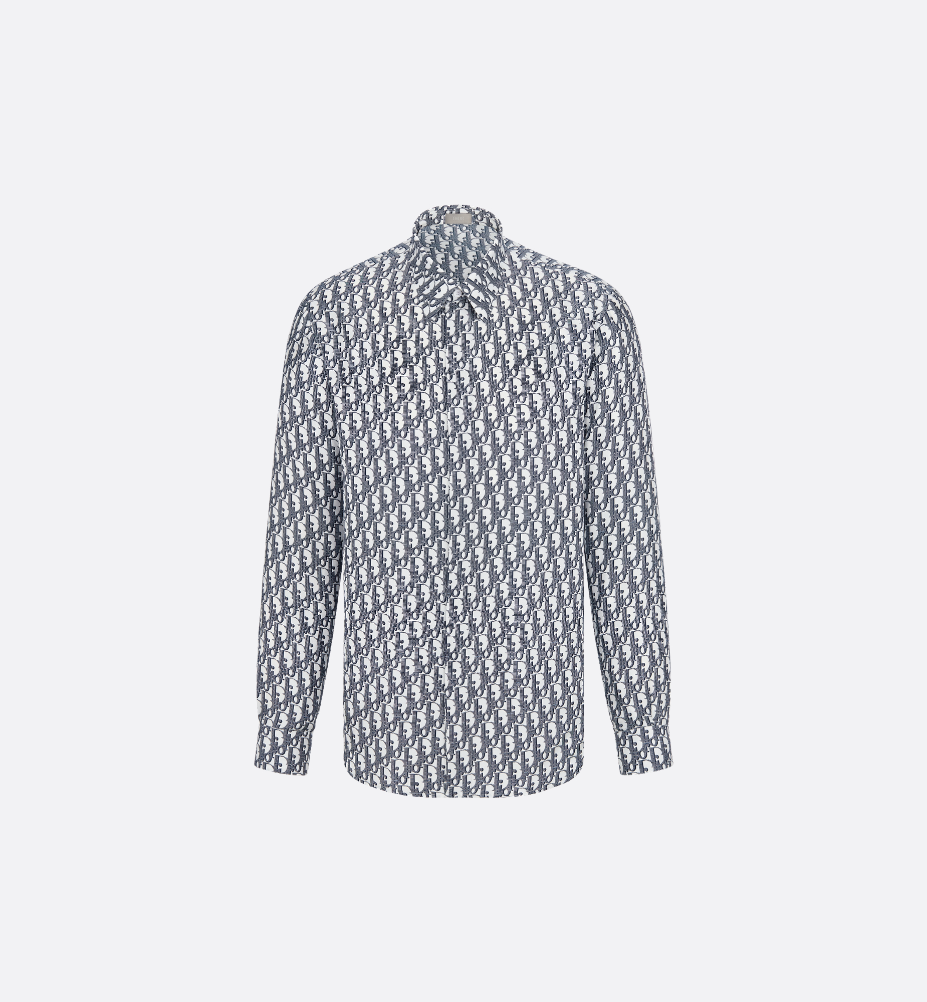 Dior Oblique Shirt White and Blue Silk Twill | DIOR Dior Oblique Shirt White and Blue Silk Twill | DIOR