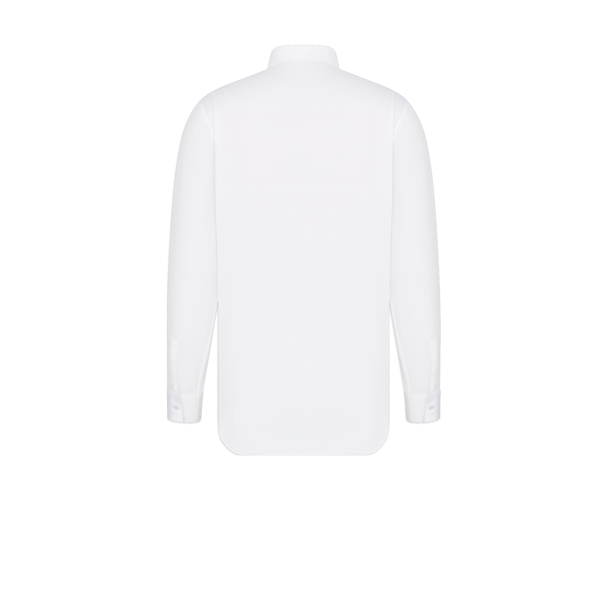 Shirt with Embroidered Bee Jewel White Cotton Poplin E08