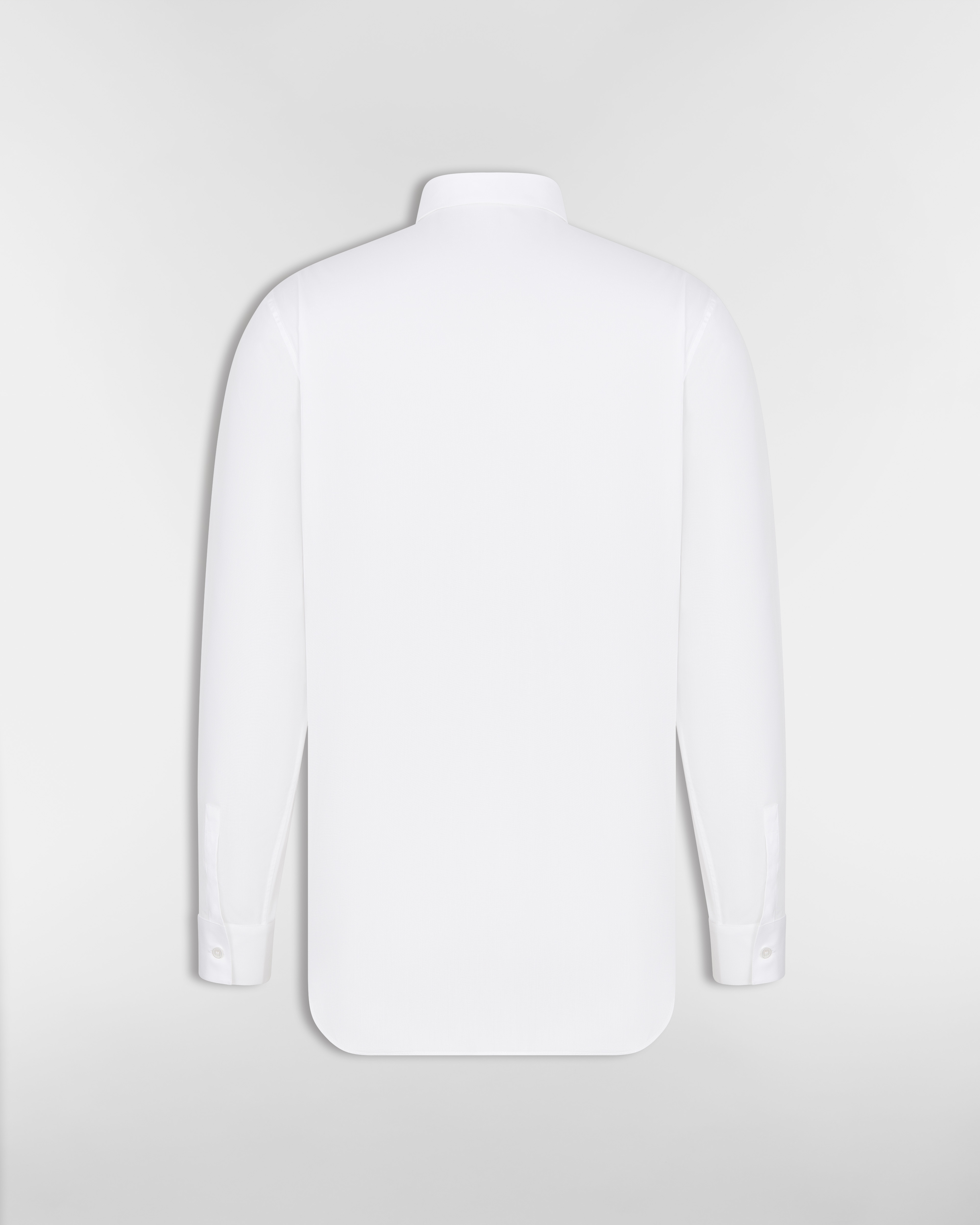 Shirt with Embroidered Bee Jewel White Cotton Poplin E08