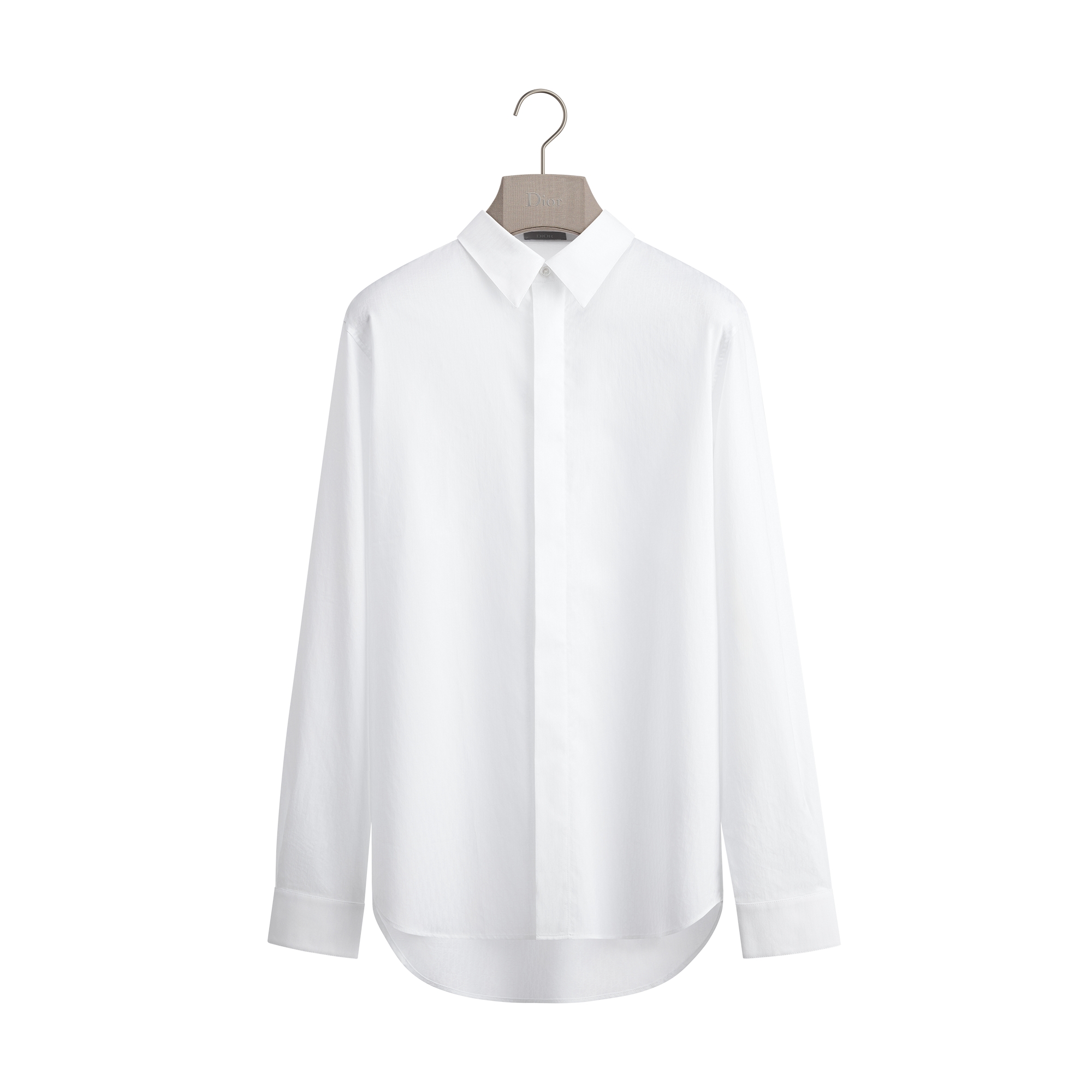 Dior Oblique Shirt White Cotton Jacquard E01