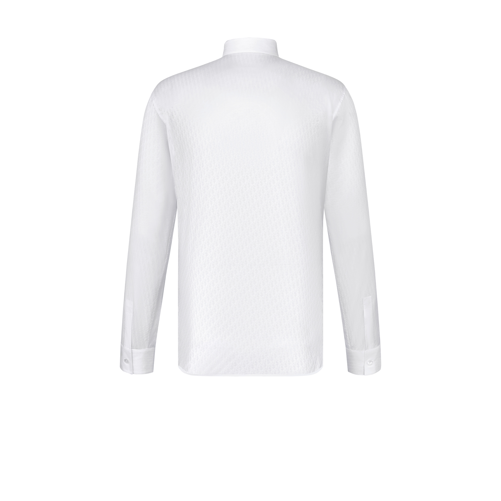 Dior Oblique Shirt White Cotton Jacquard E08