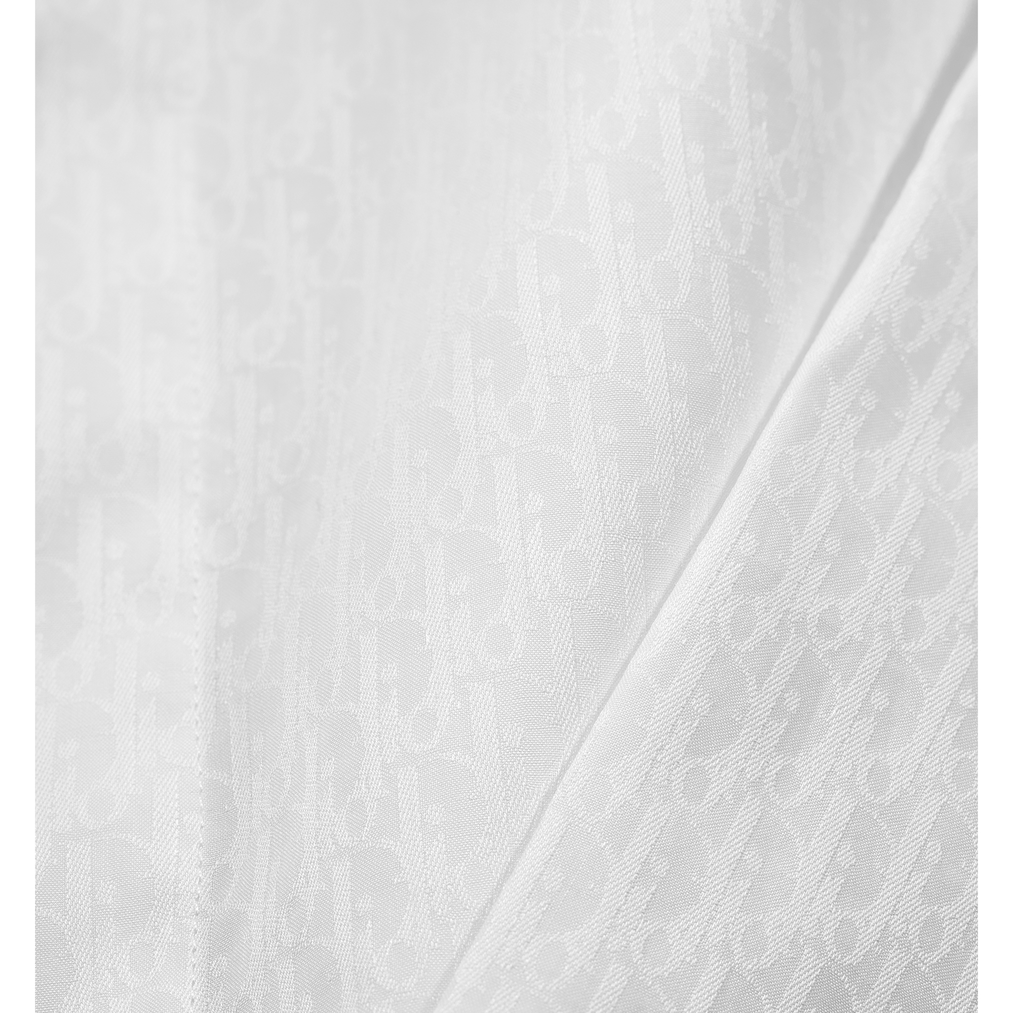 Dior Oblique Shirt White Cotton Jacquard E10