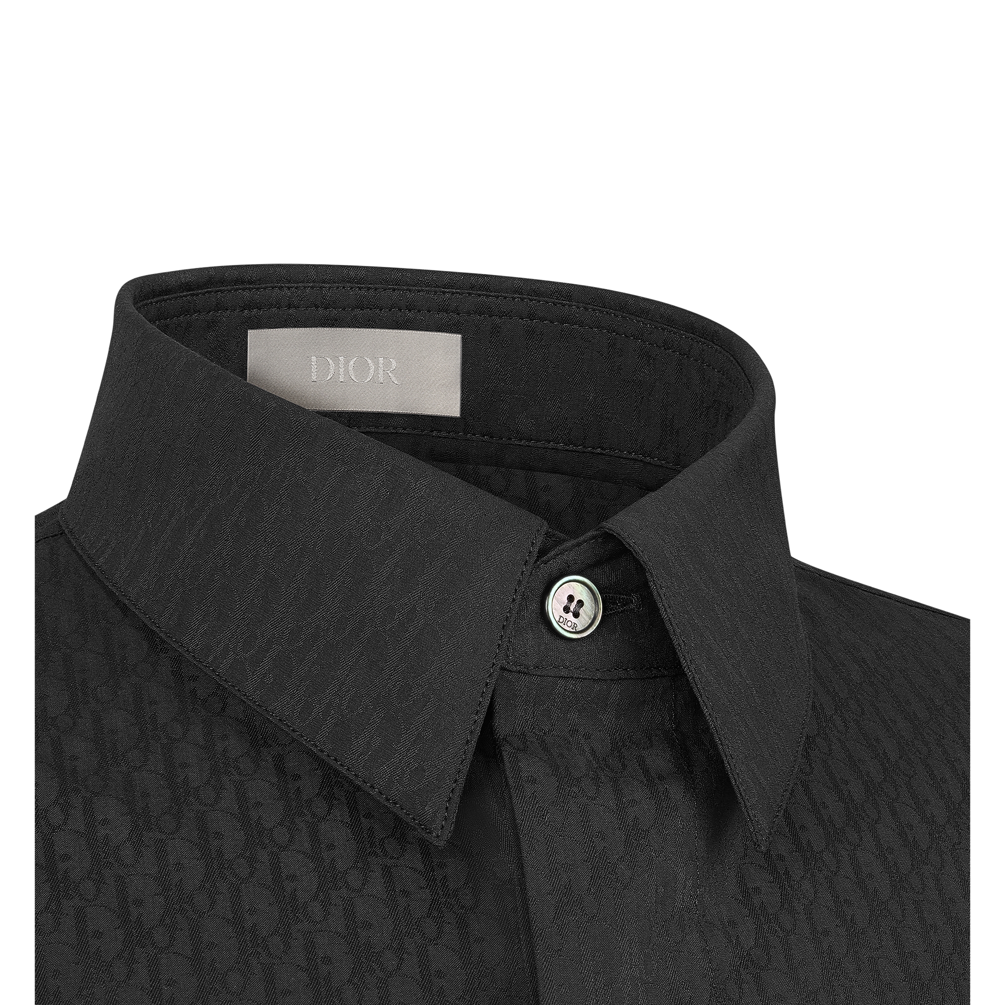 Dior Oblique Shirt Black Cotton Jacquard E09