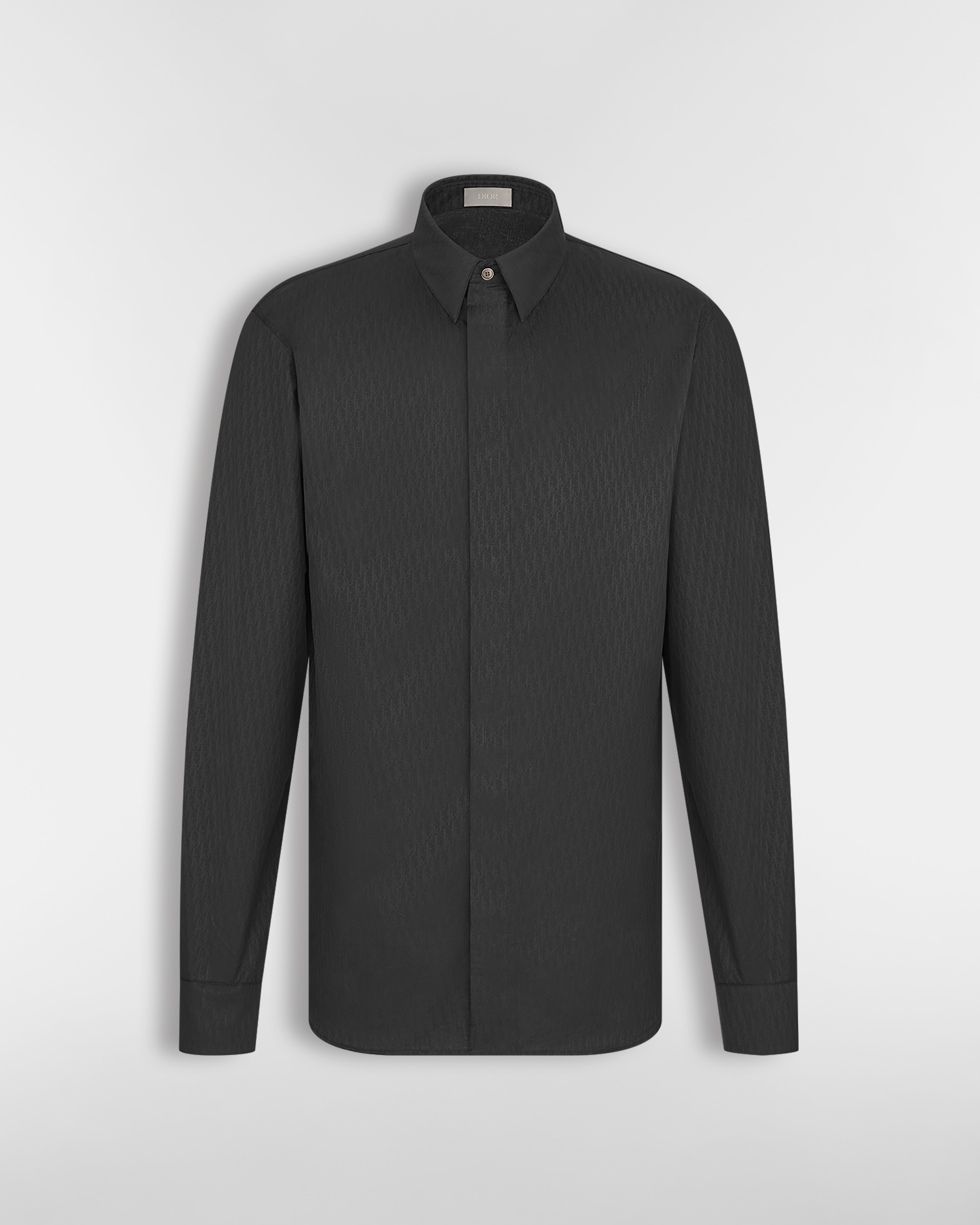 Dior Oblique Shirt Black Cotton Jacquard E01