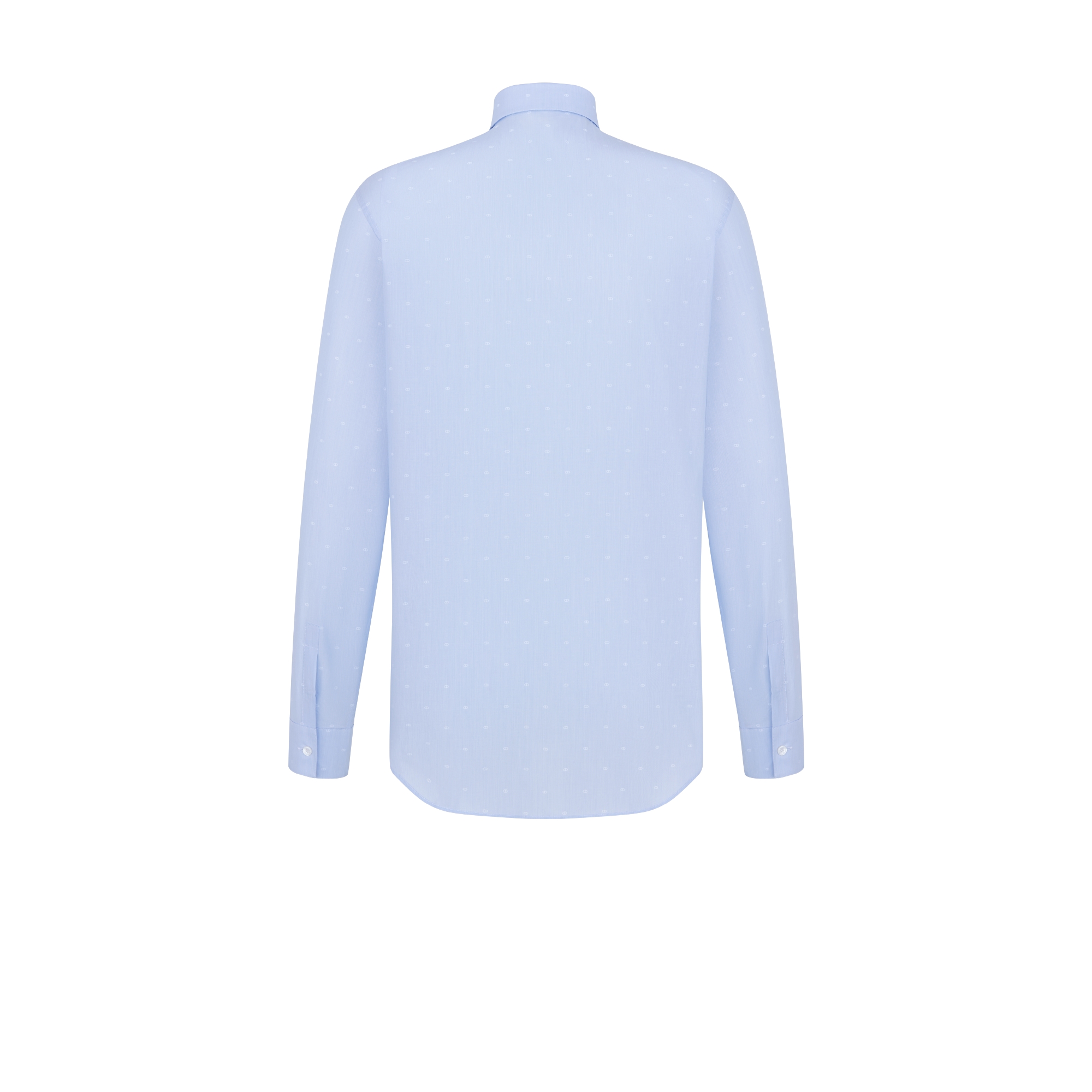 클래식 셔츠 블루 코튼 포플린 E08