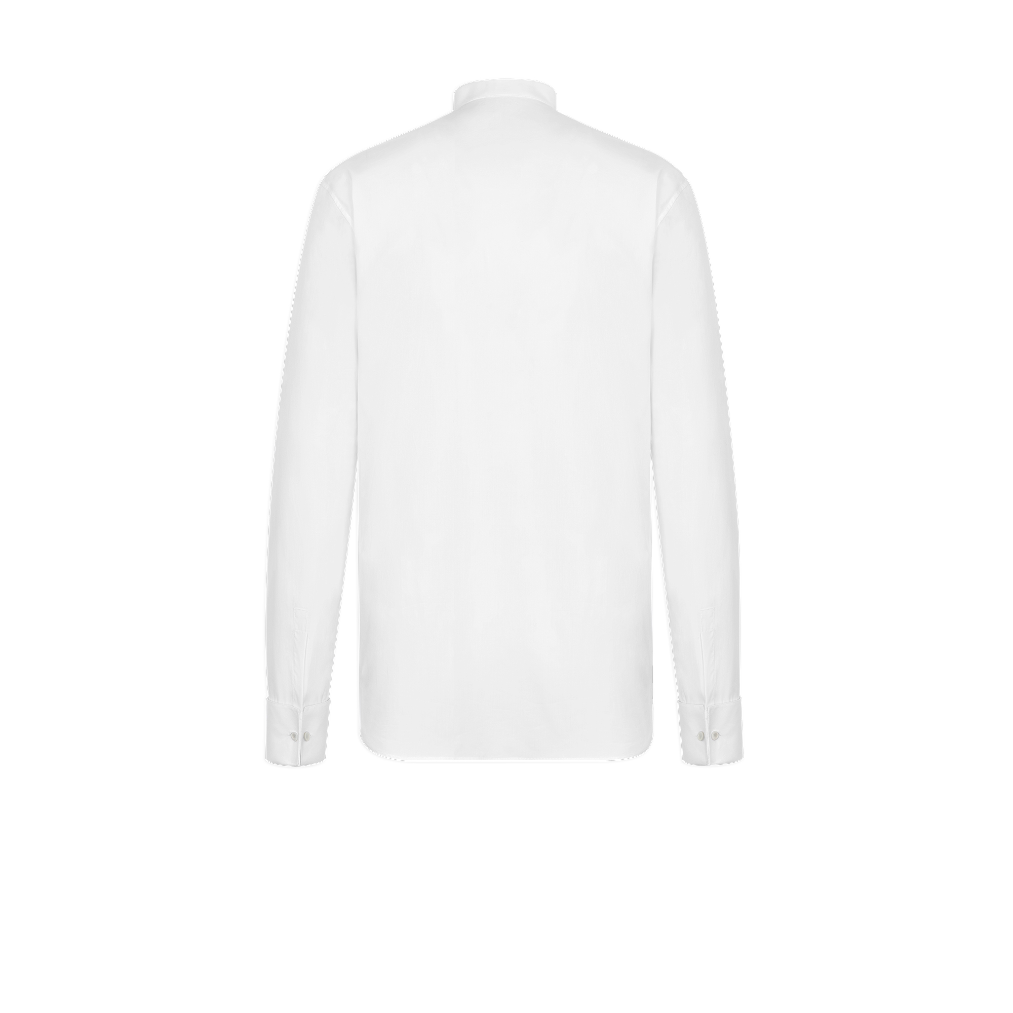 Tuxedo Shirt White Cotton Poplin E08