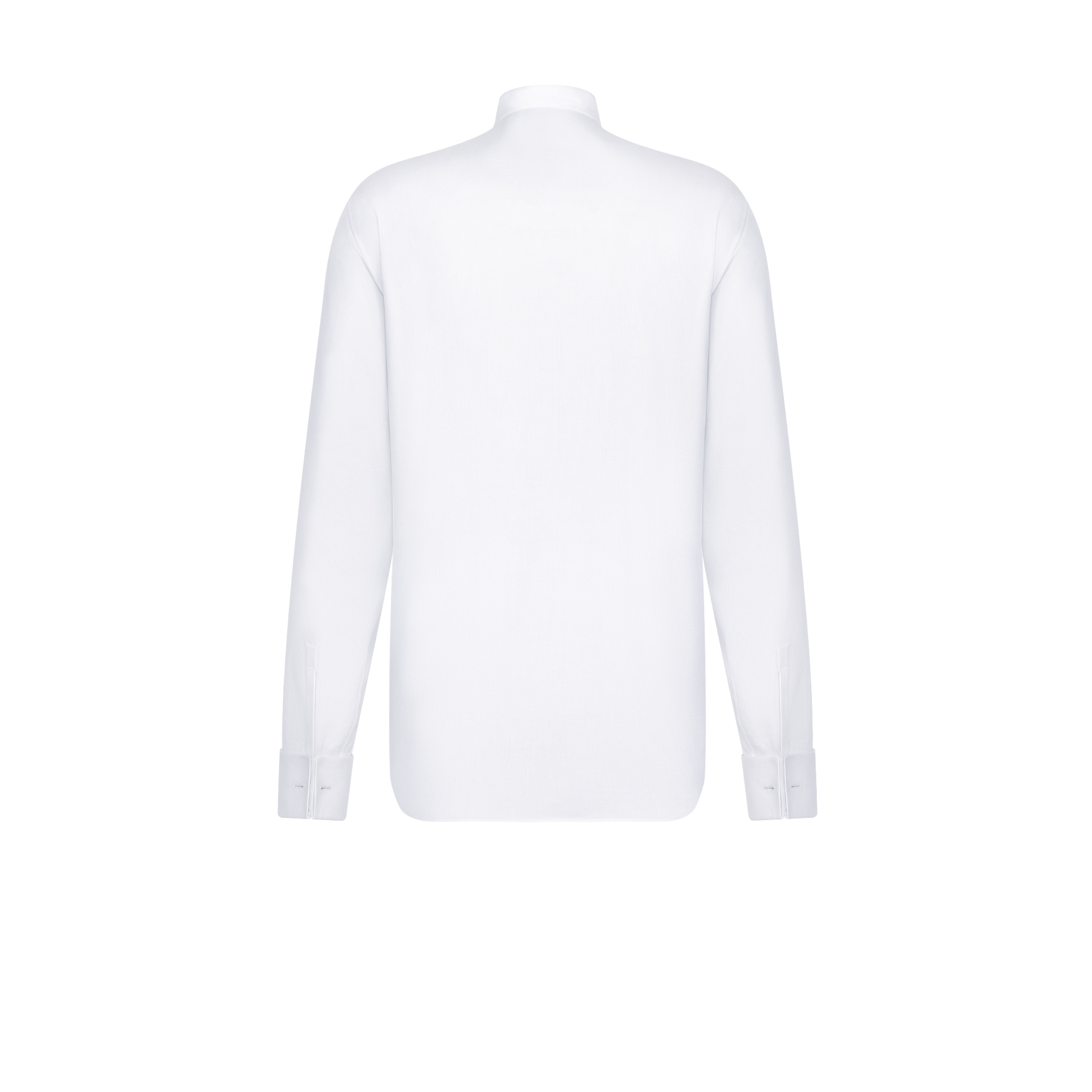 Tuxedo Shirt White Cotton Piqué E08