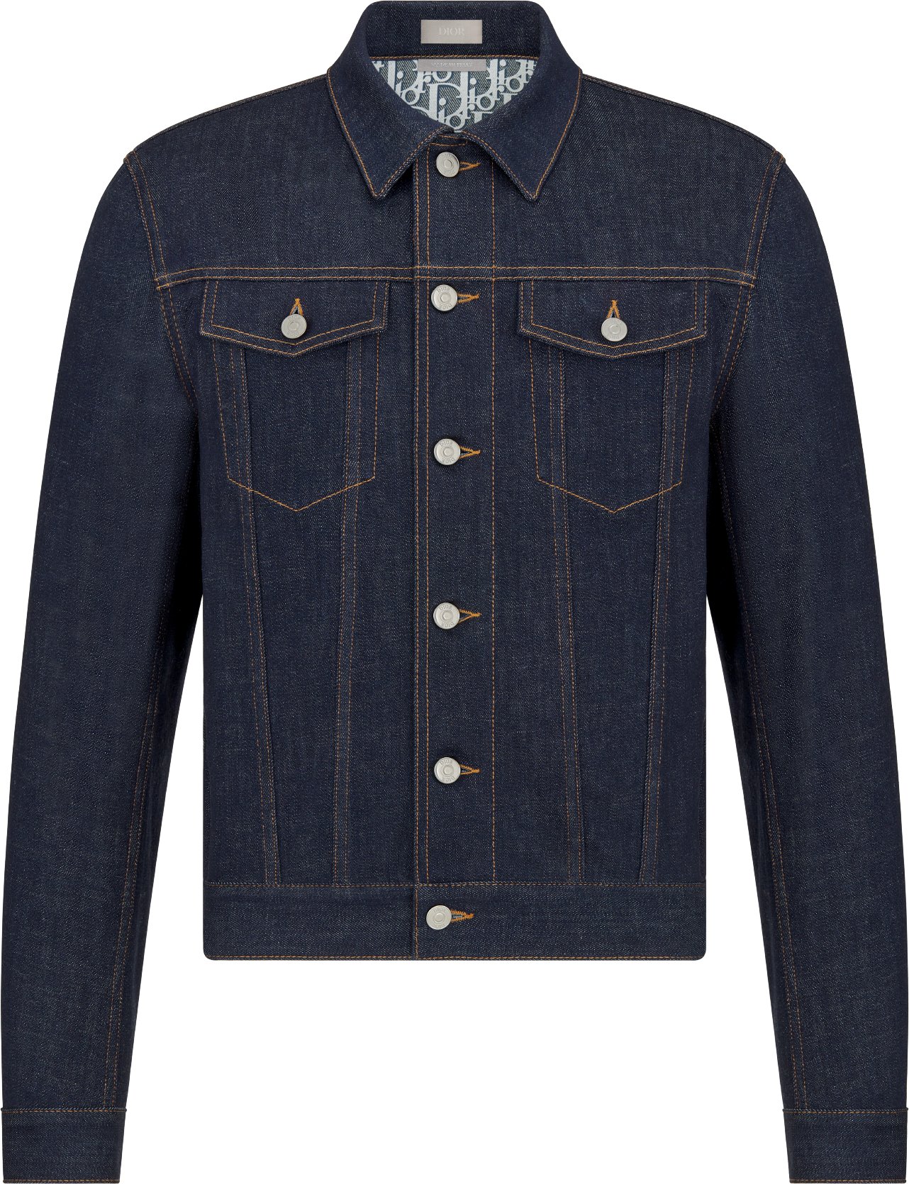 Dior Oblique Jacket Blue Raw Cotton Denim DIOR