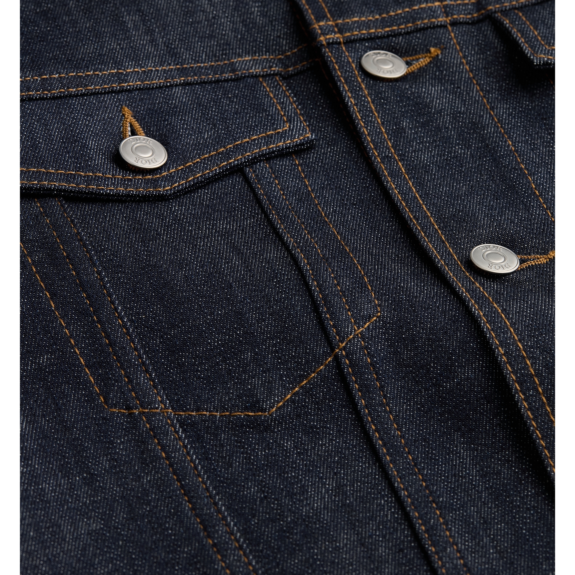 Dior Oblique Jacket Blue Raw Cotton Denim E10