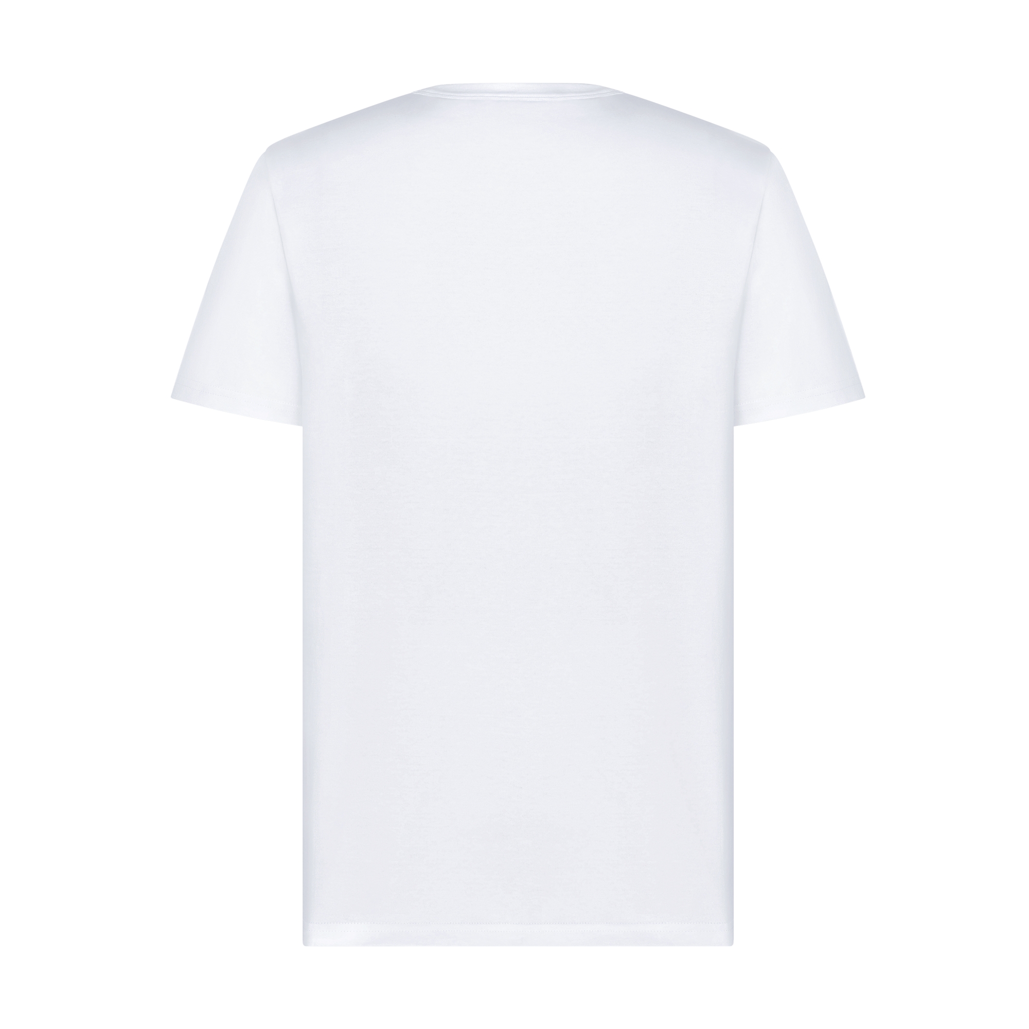 CD Icon T-Shirt, Regular Fit White Cotton Jersey E08