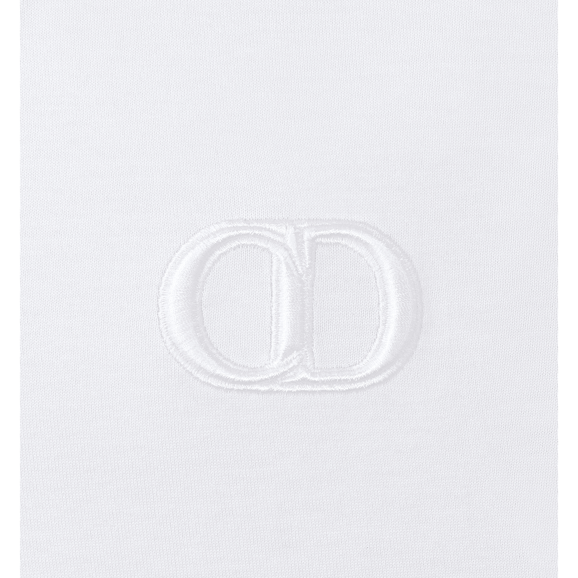 CD Icon T-Shirt, Regular Fit White Cotton Jersey E09