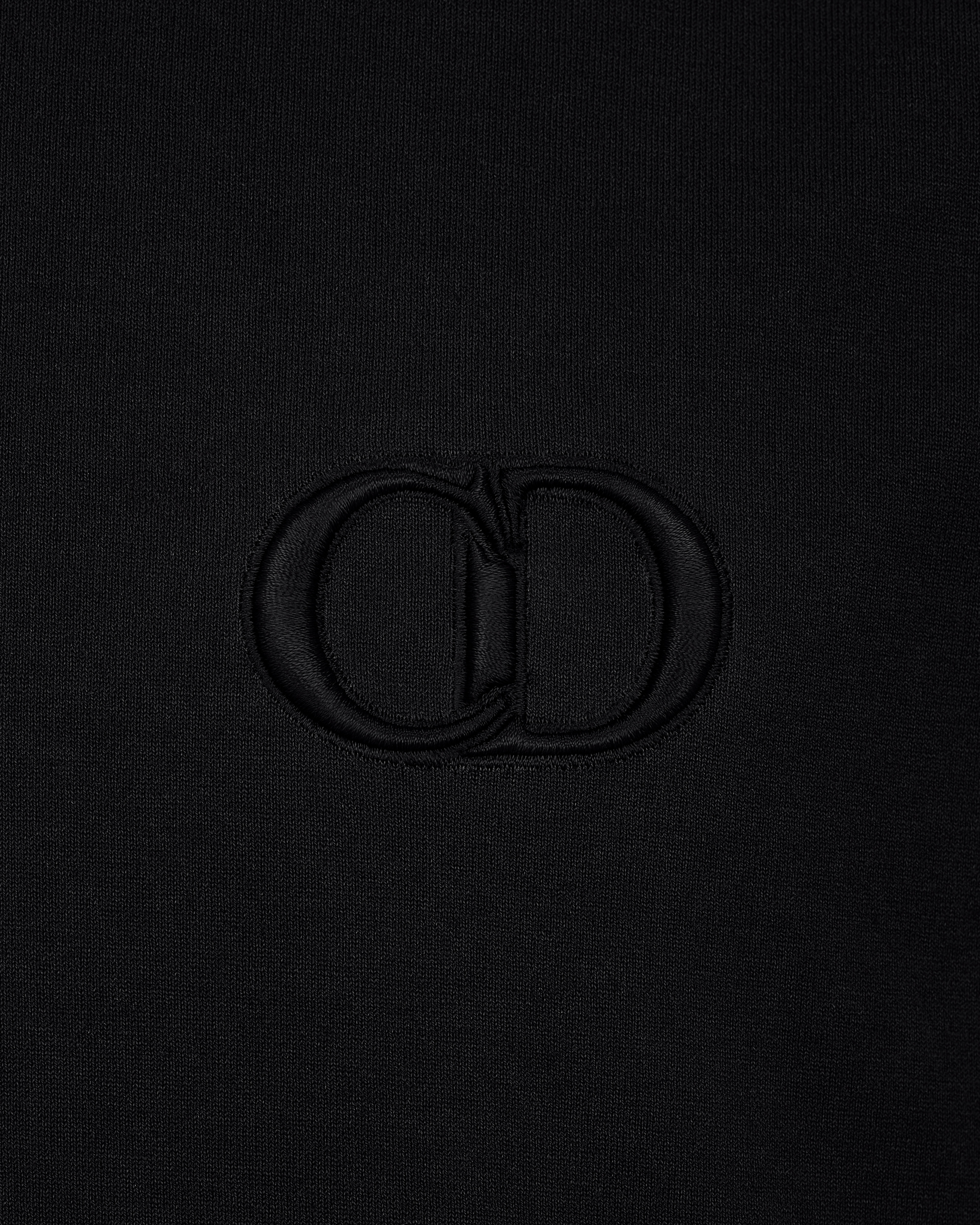 CD Icon T-Shirt, Regular Fit Black Cotton Jersey E09