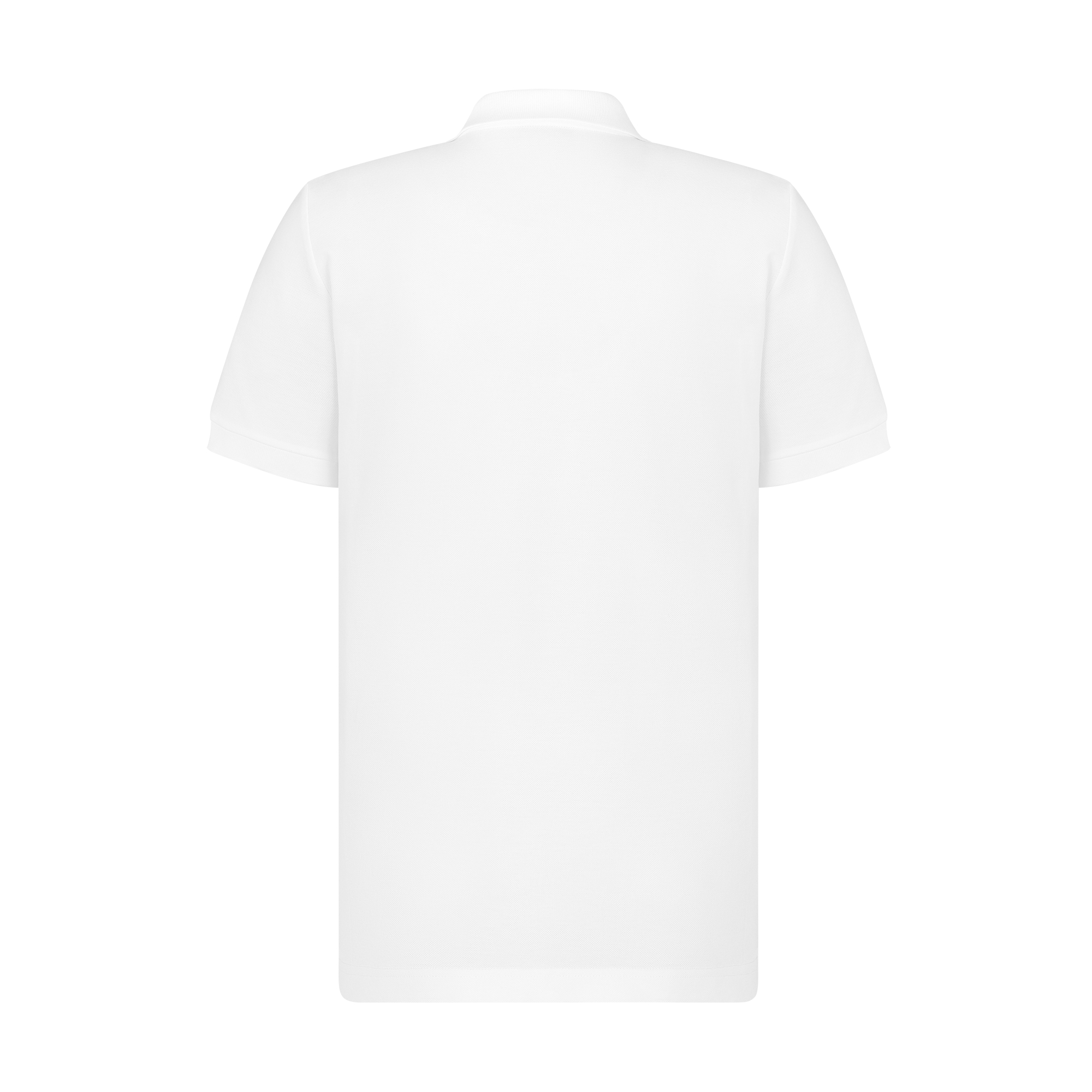 CD Icon Polo Shirt White Cotton Piqué E08