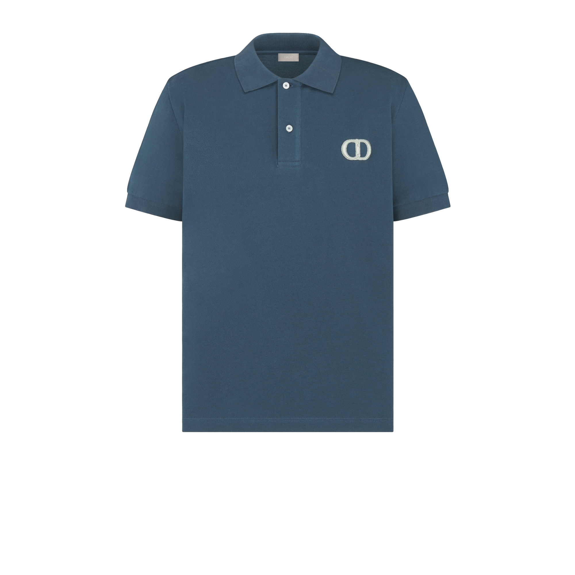 Polo CD Icon Piqué de coton bleu E01