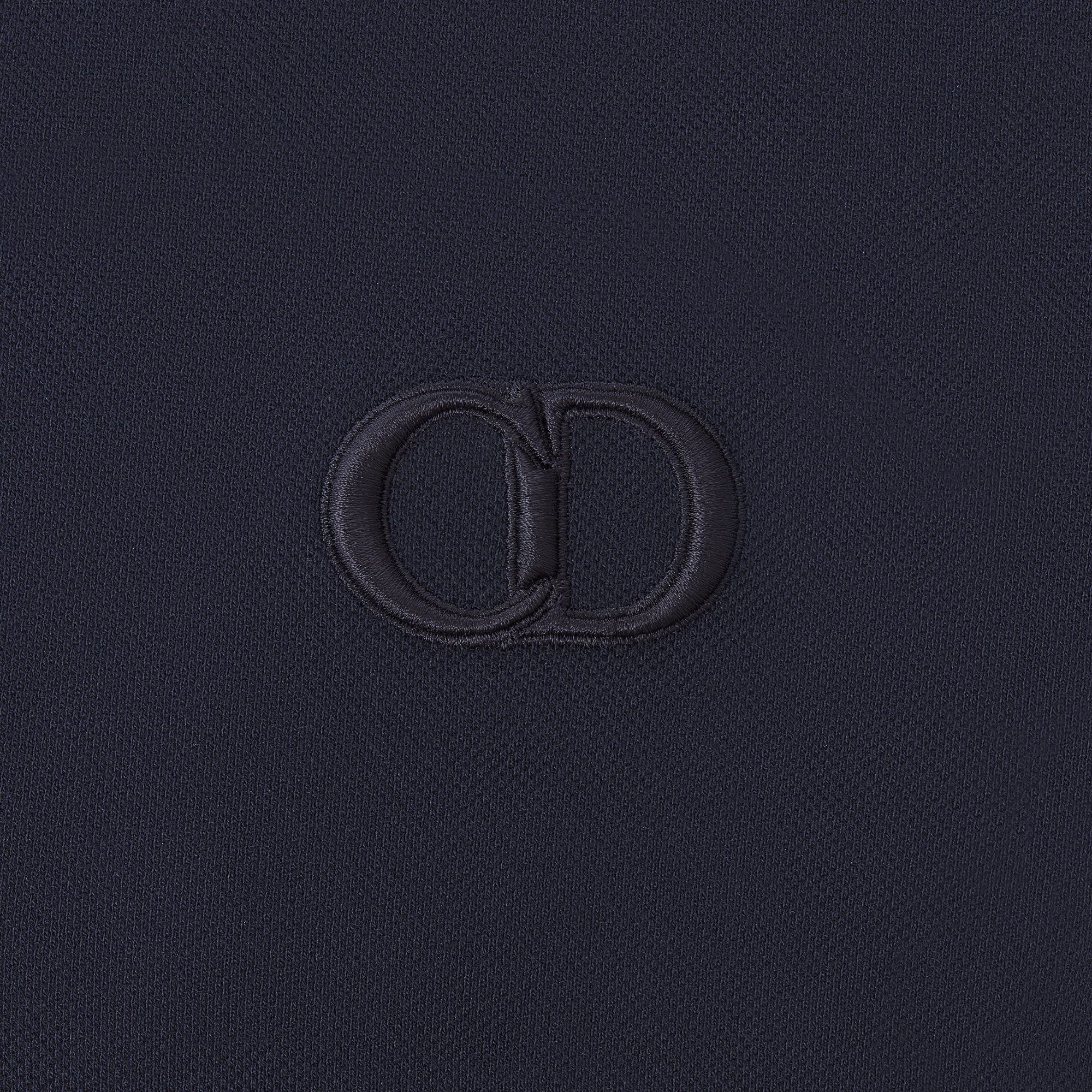 CD Icon Polo Shirt Navy Blue Cotton Piqué E09