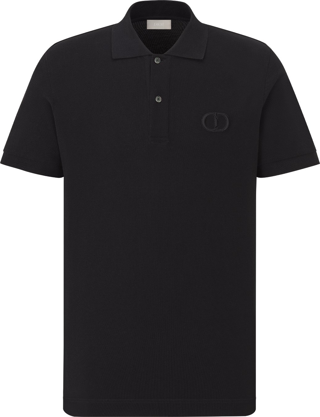 Polo Shirt with Bee Embroidery Black Cotton Piqué | DIOR