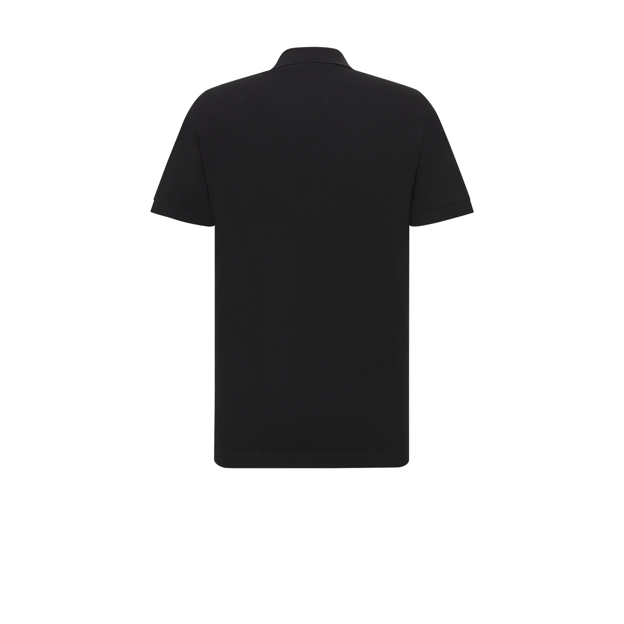 CD Icon Polo Shirt Black Cotton Piqué E08