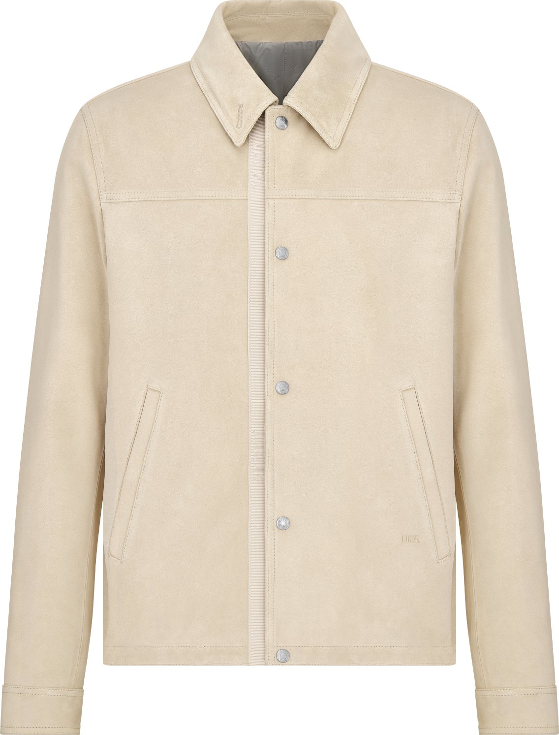 Giacca camicia Pelle di vitello scamosciata ecru DIOR