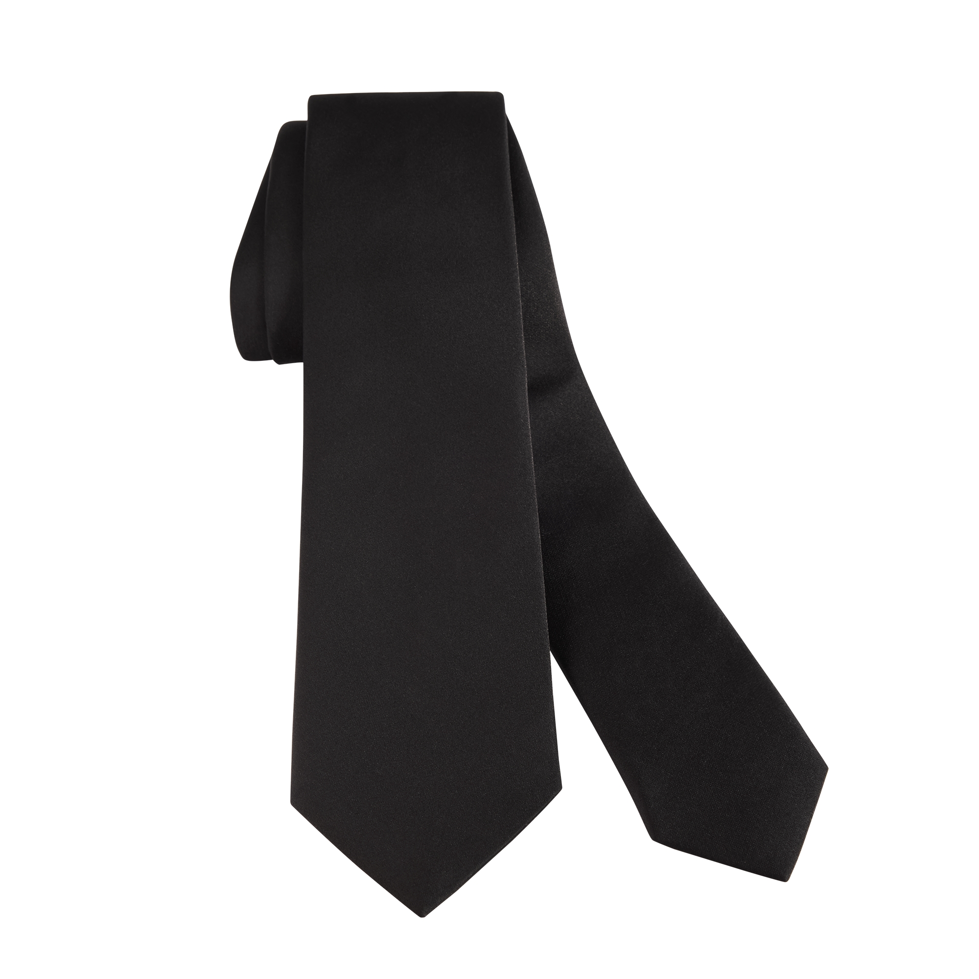 Tie with Bee Motif Black Silk E10