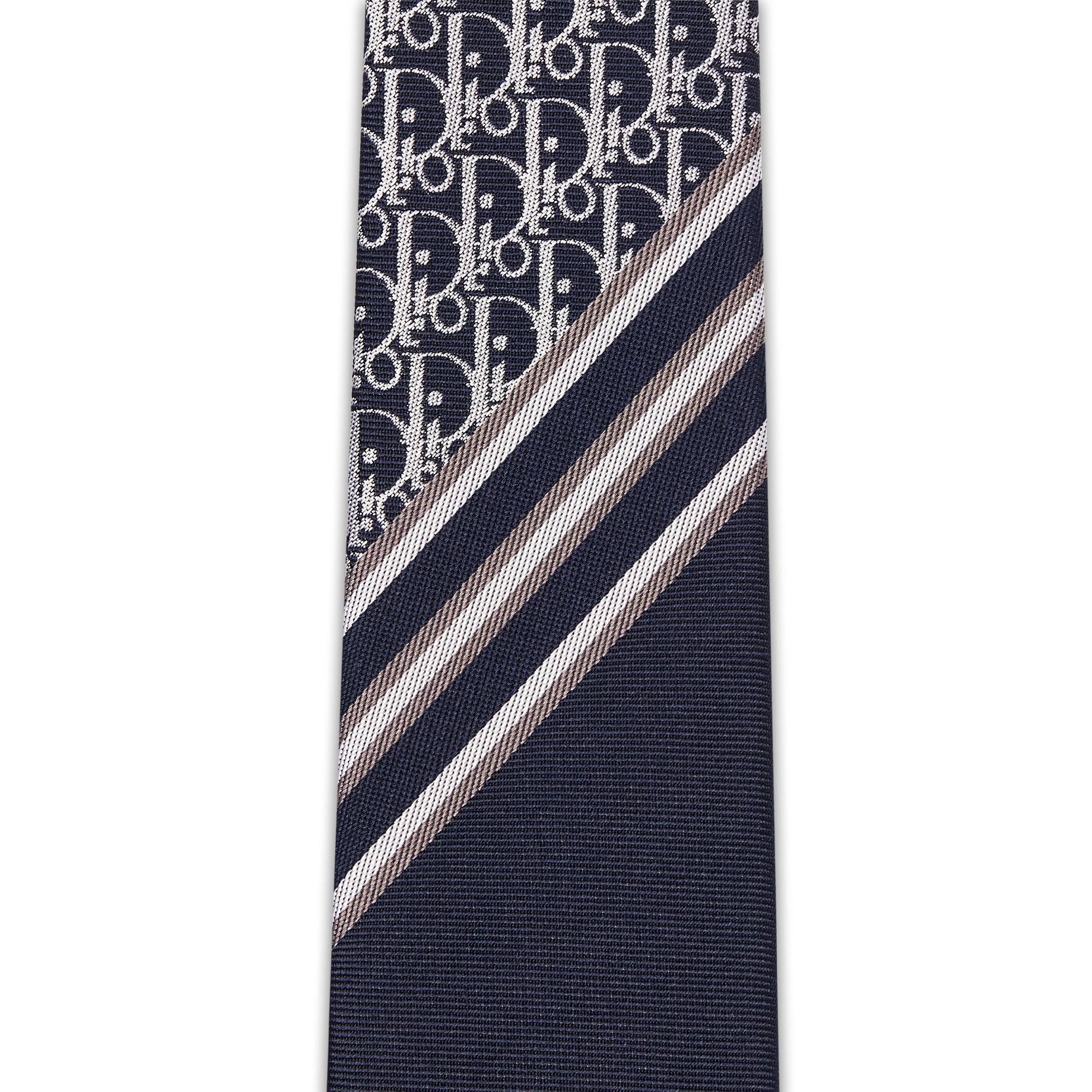 Striped Dior Oblique Tie
