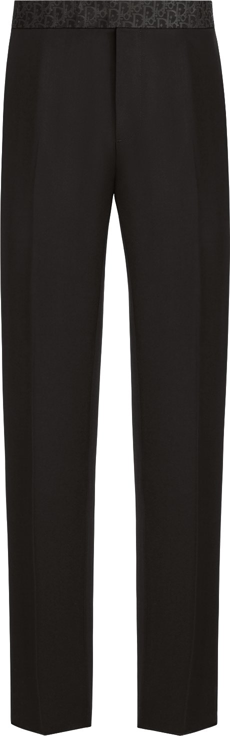 Pants with Dior Oblique Belt Front view Front view