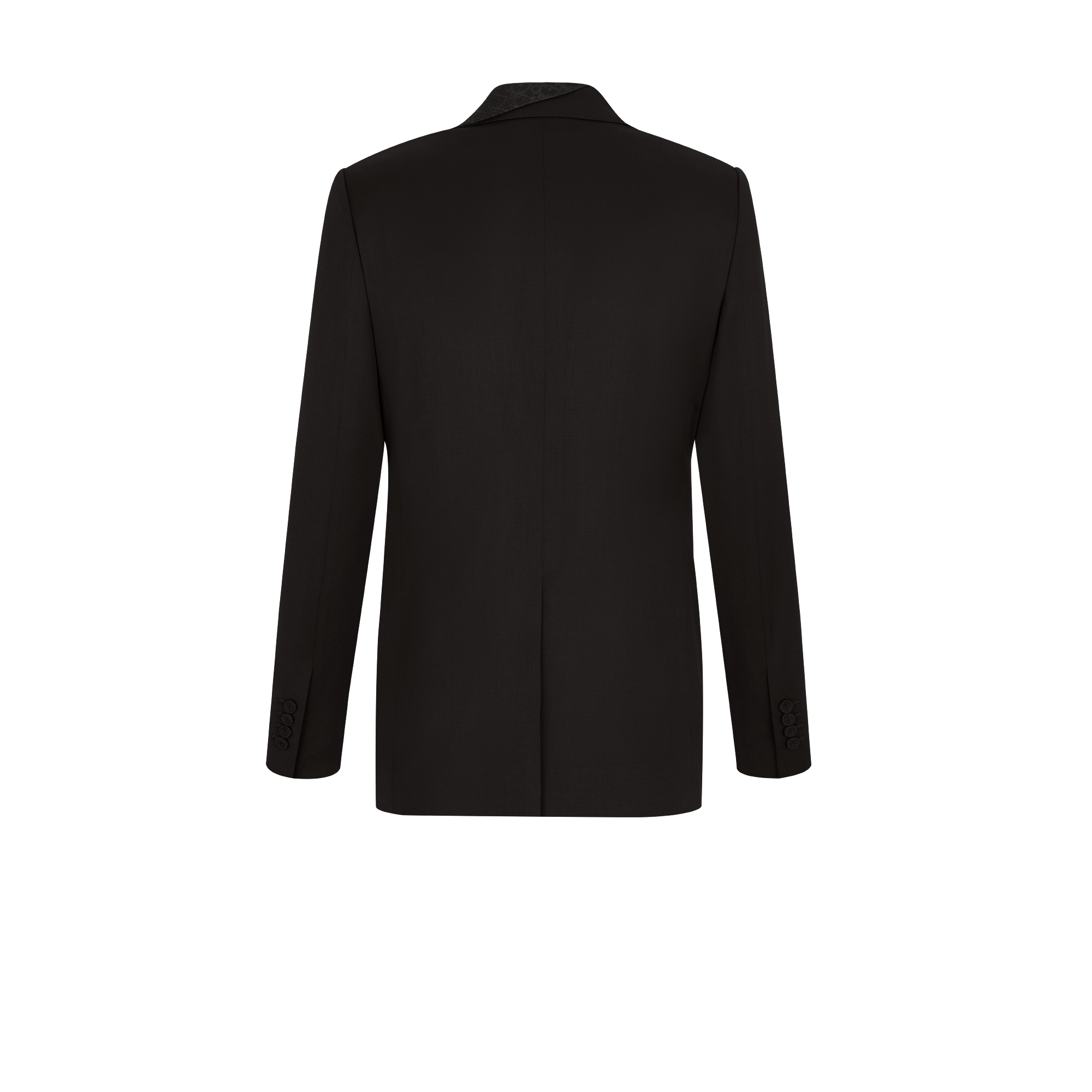 Jacket with Dior Oblique Asymmetric Shawl Collar