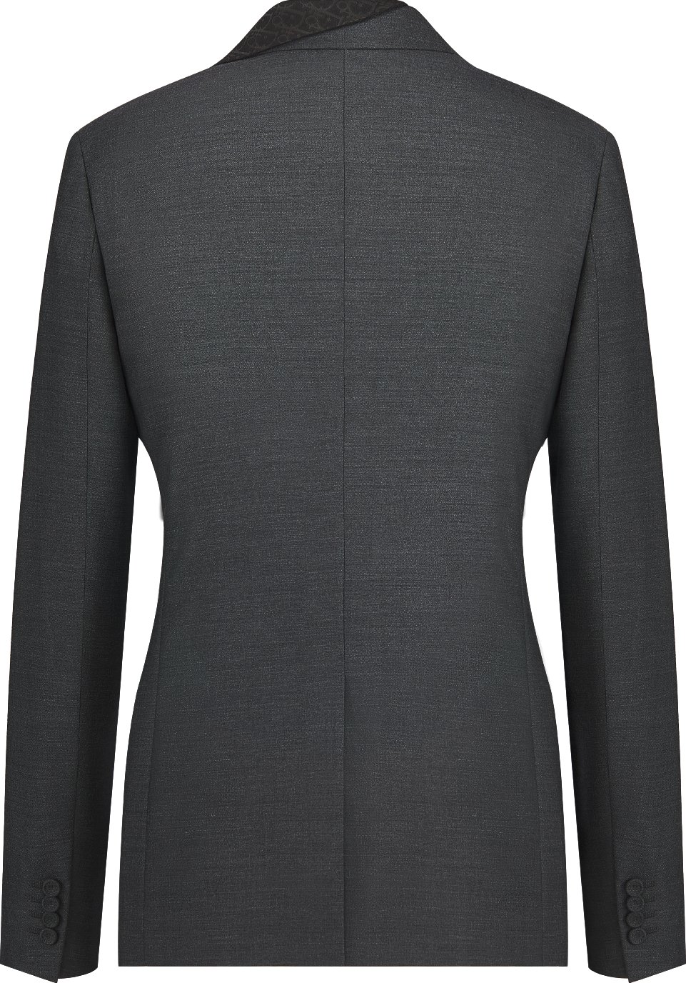 Jacket with Asymmetric Shawl Collar Back view