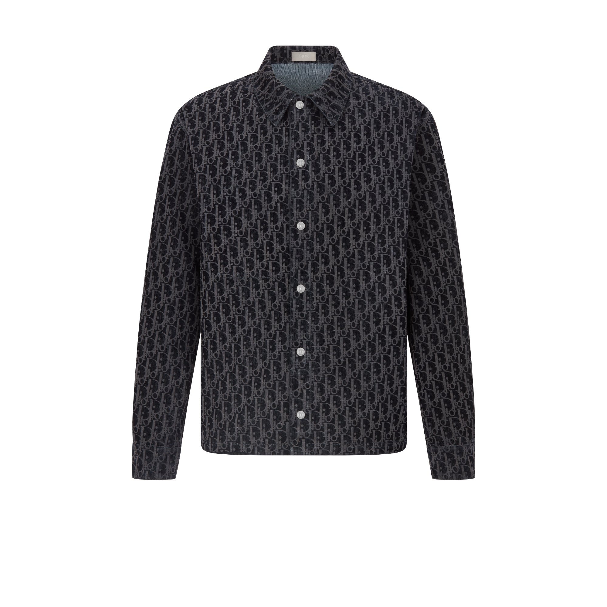 Surchemise Dior Oblique Sergé de coton mélangé bleu E01