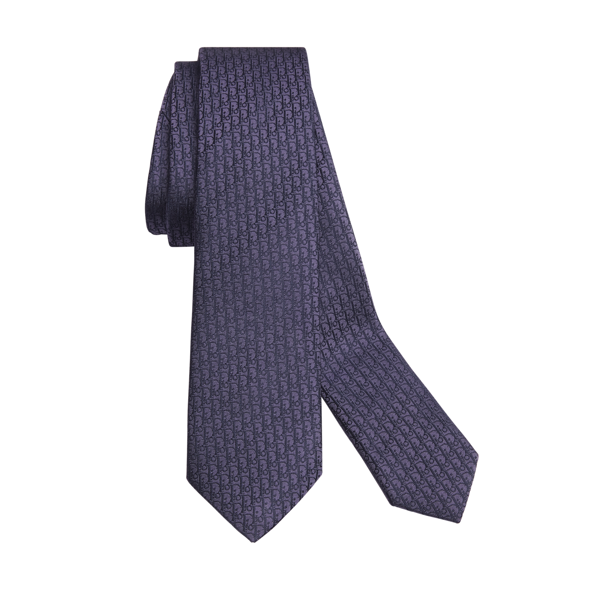Dior Oblique Tie Navy Blue Silk E10