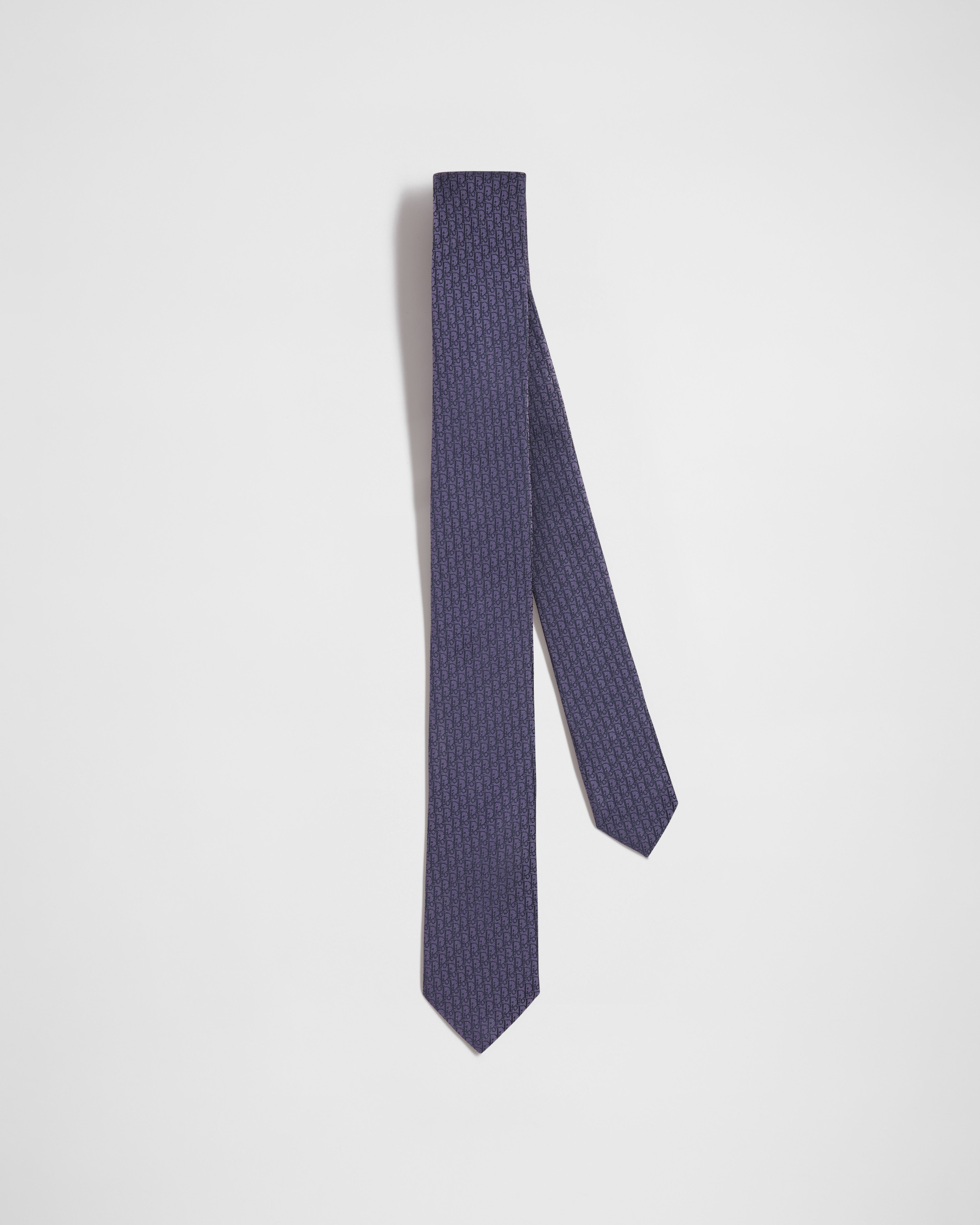 Corbata Dior Oblique Seda azul marino E01