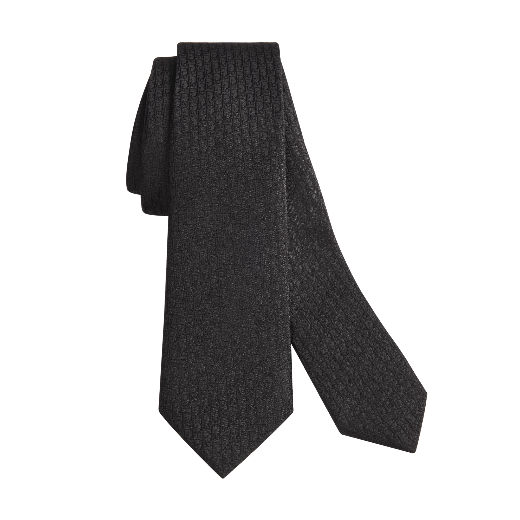 Dior Oblique Tie Black Silk E10