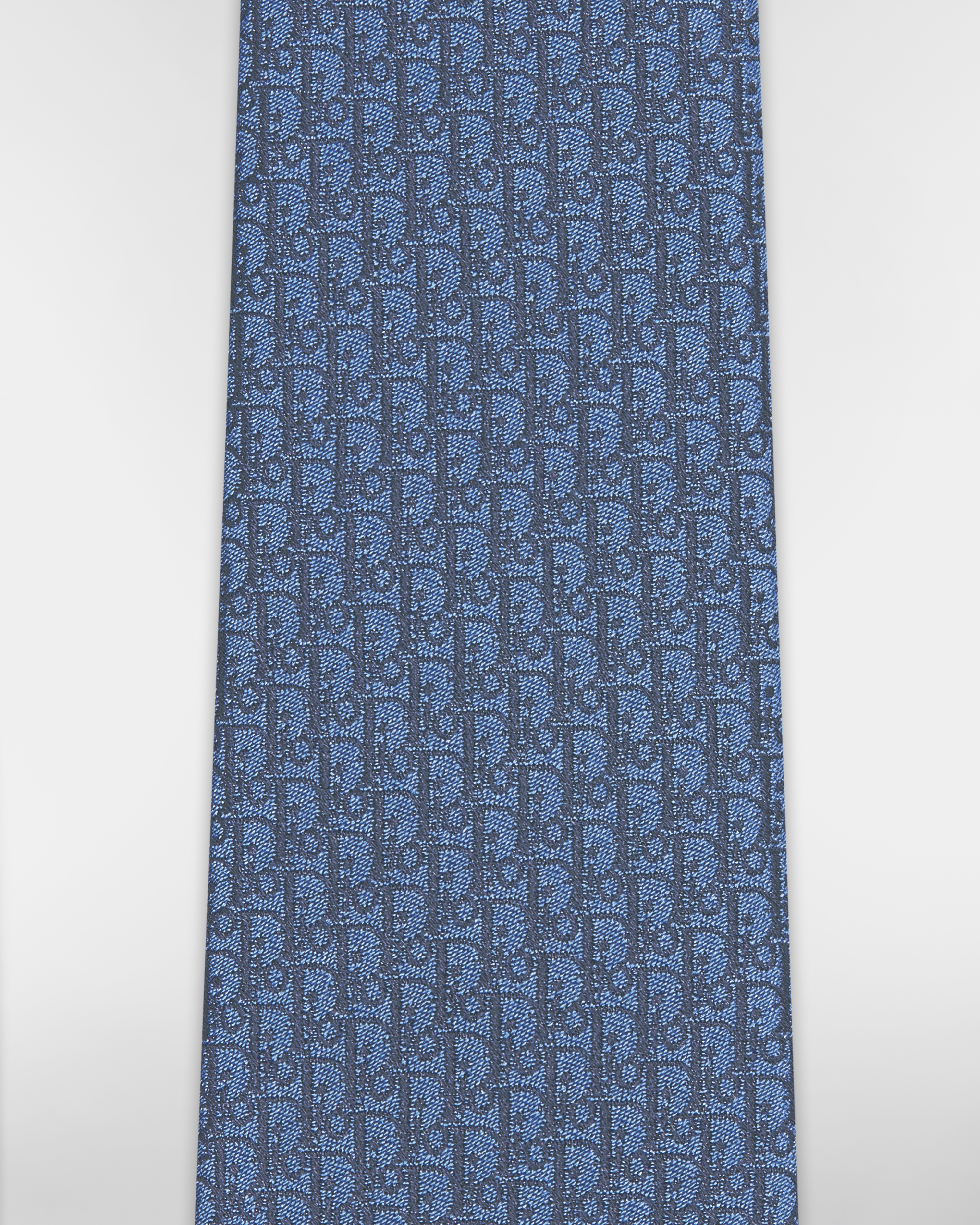 Dior Oblique Tie Blue Silk E10