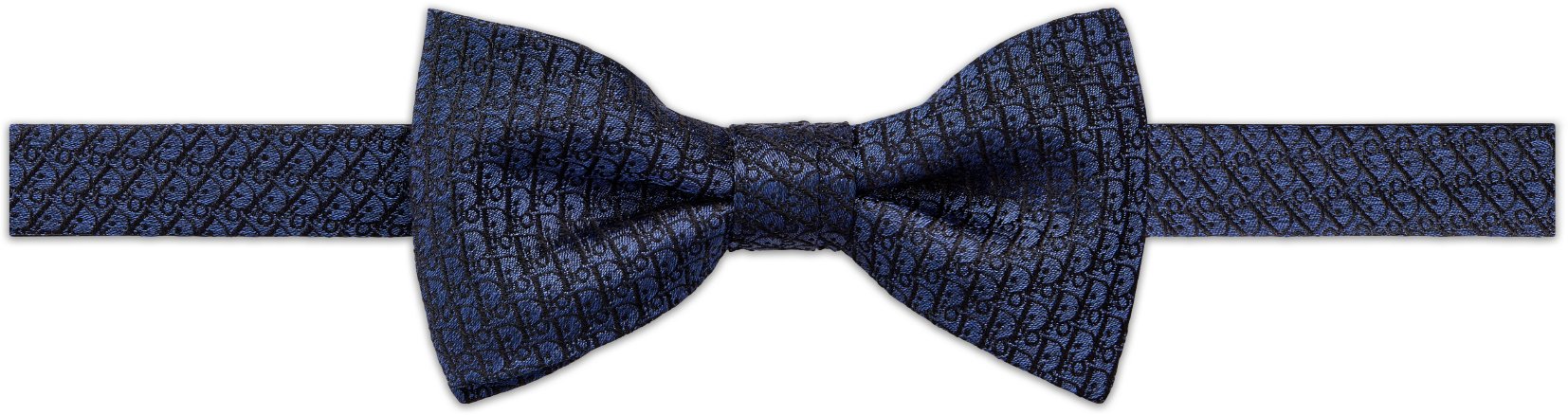 Dior Oblique Bow Tie Blue Silk DIOR