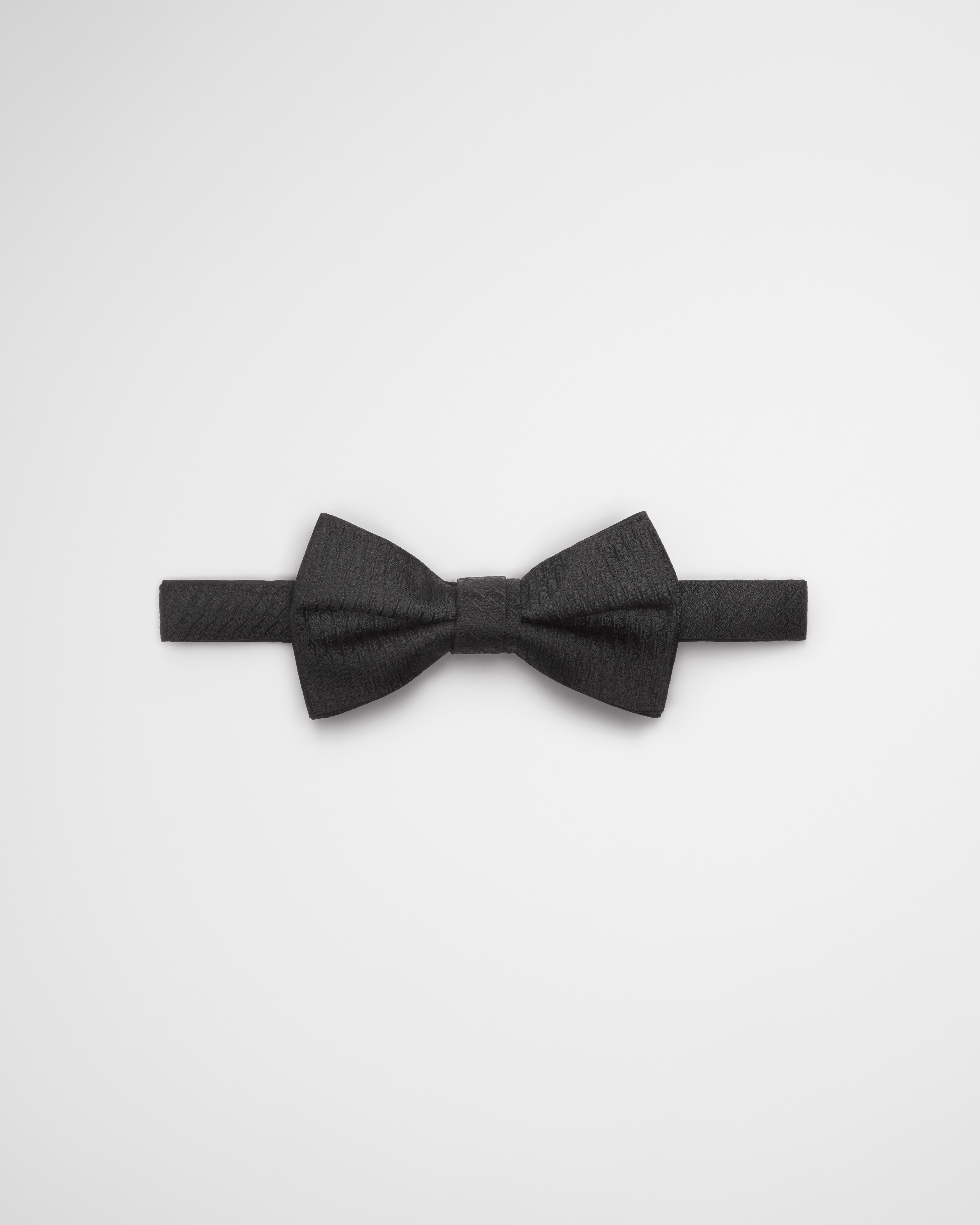 Dior Oblique Bow Tie Black Silk E01
