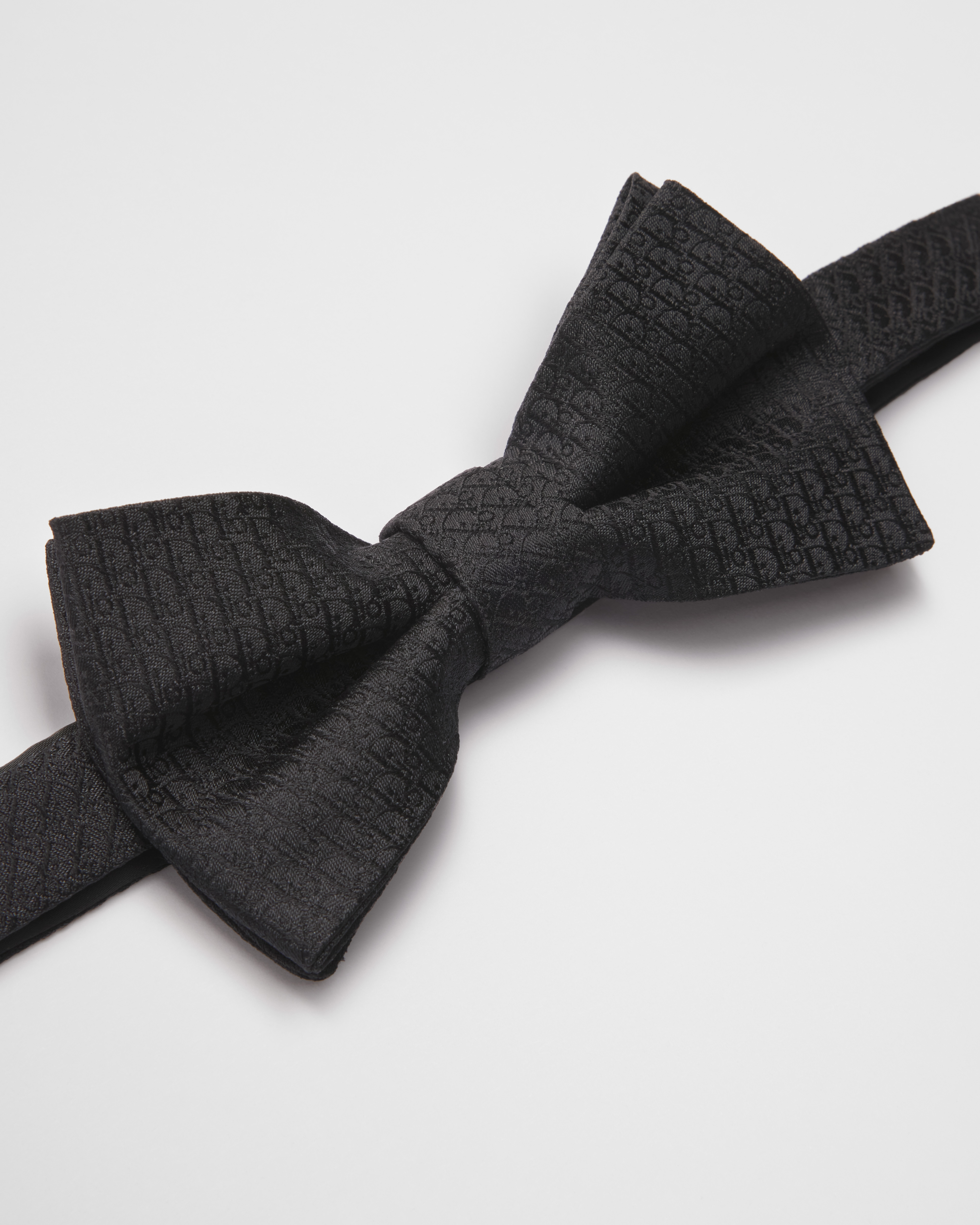 Dior Oblique Fliege Seide in Schwarz E09