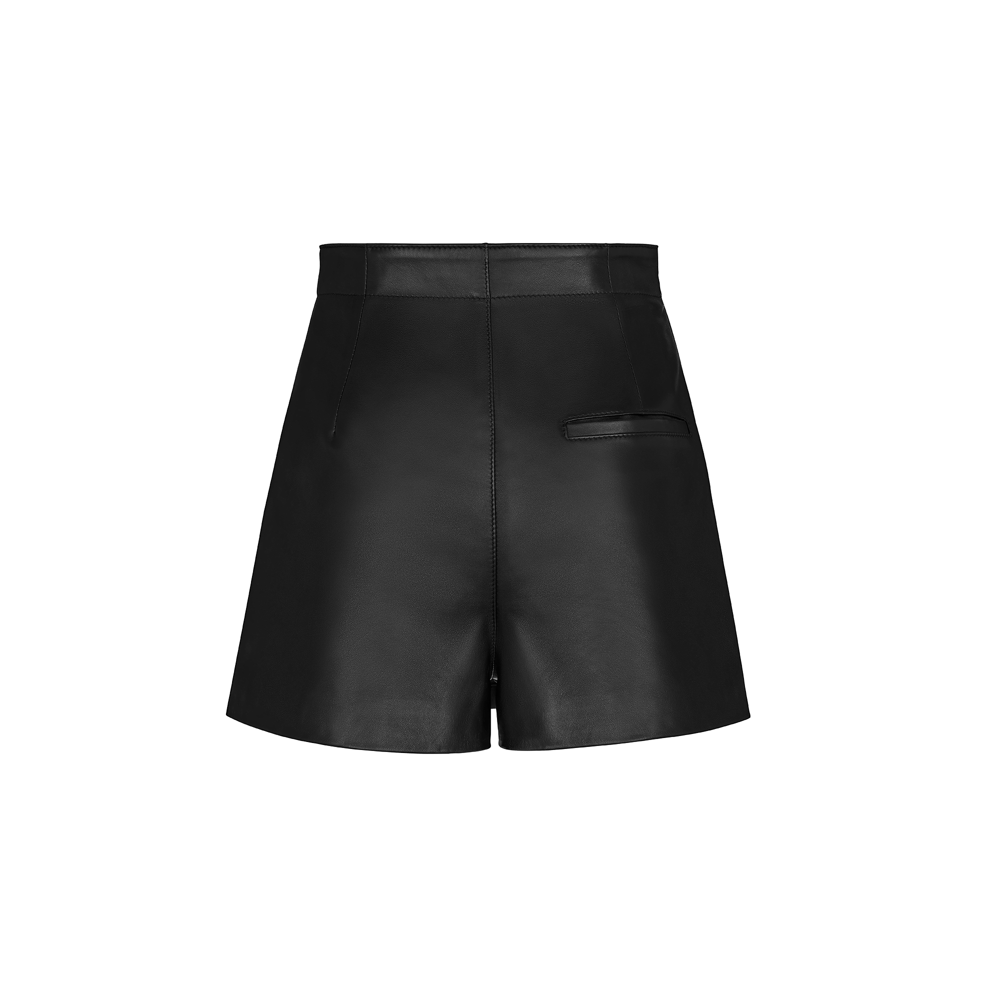 Skort with CD Buckle Black Lambskin E08