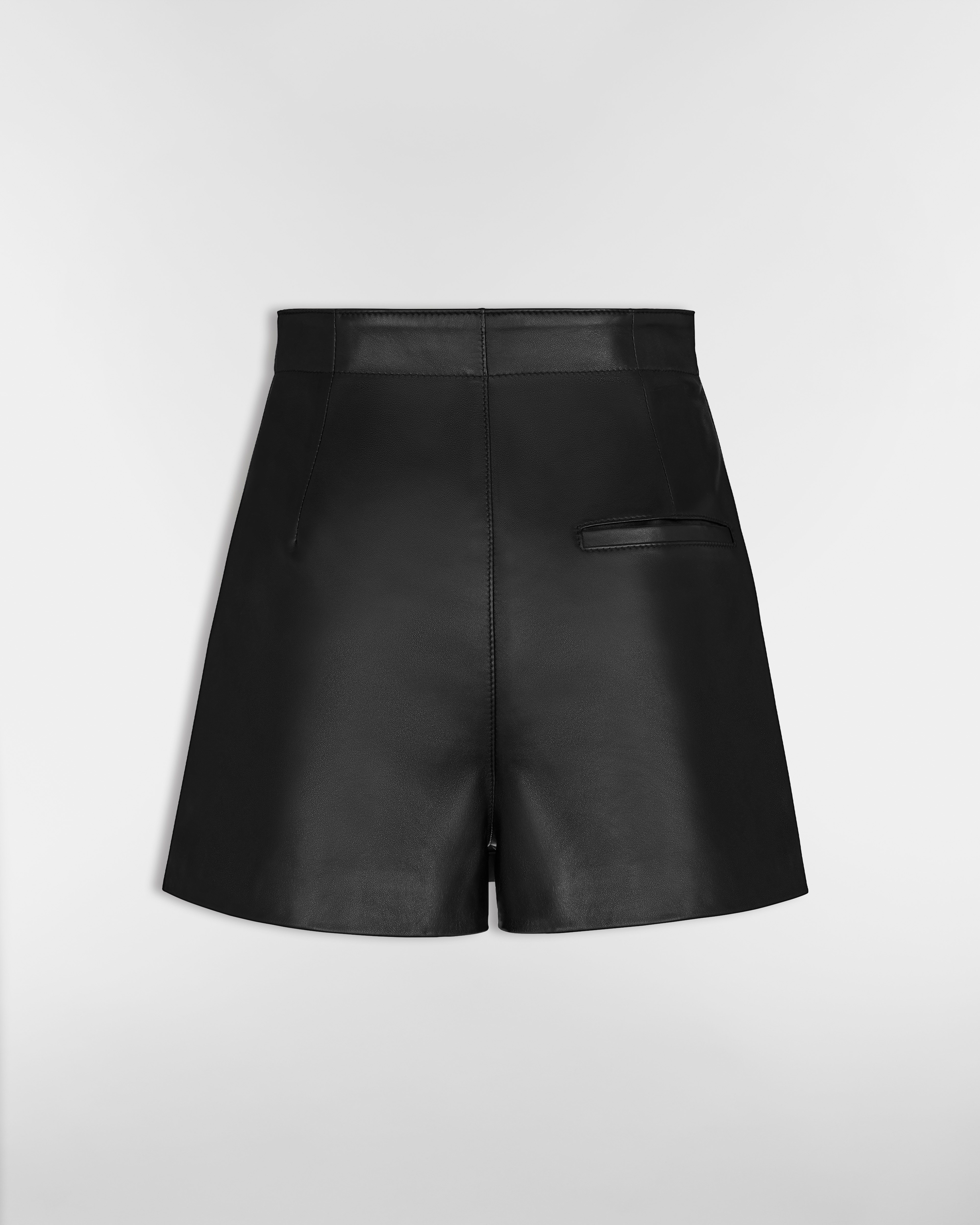 Skort with CD Buckle Black Lambskin E08